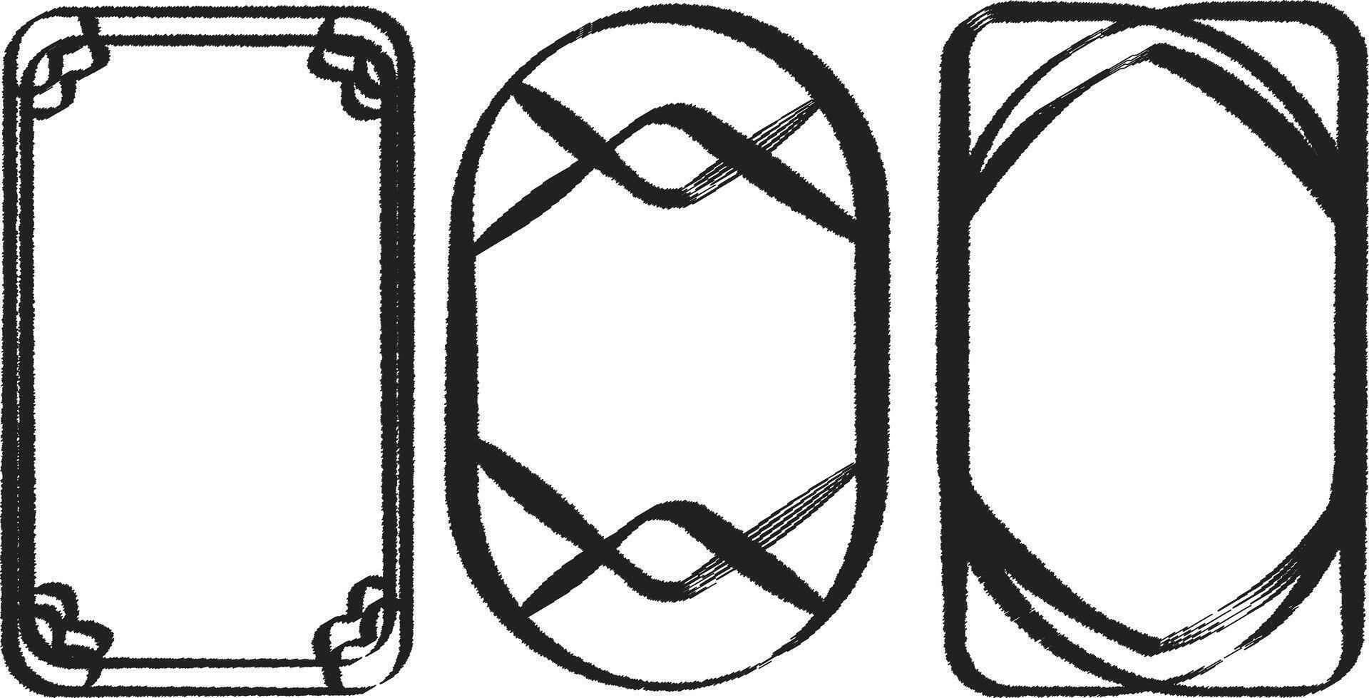 Modern Dark Teal Rounded Corner Geometric Abstract Shape Element for Business Presentation or Website Banner vector