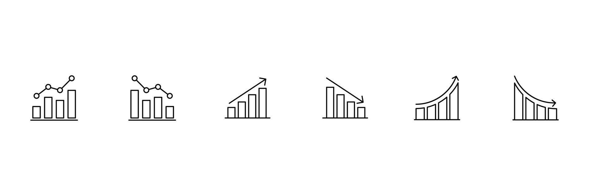 Money increase or decrease icon set. dollar decrease increase symbol ...