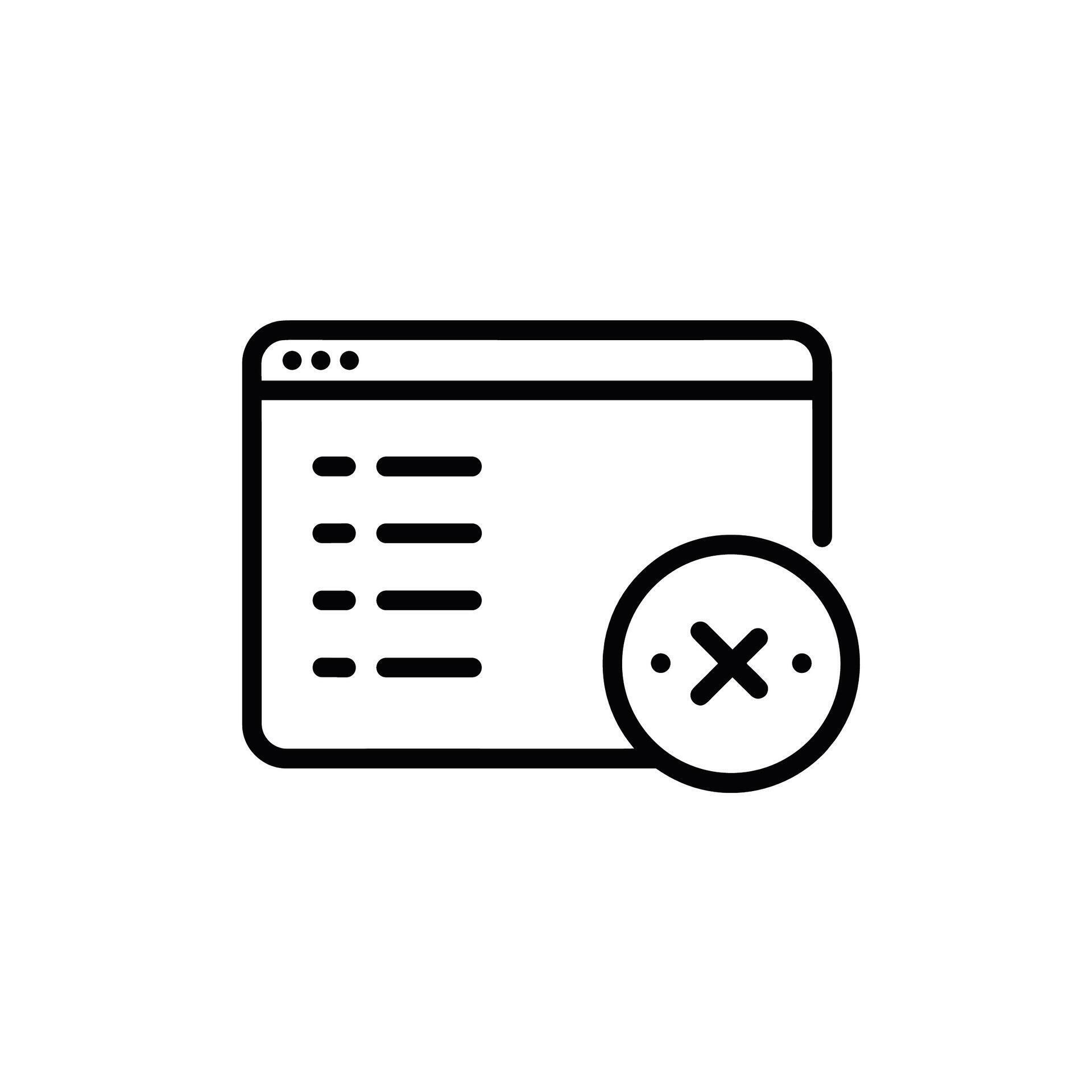Webpage Error Message. 75182151 Vector Art at Vecteezy