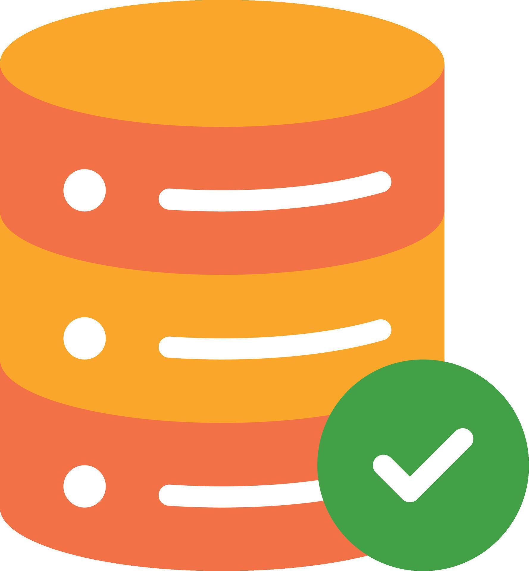 Database Server with Security Checkmark 75354220 Vector Art at Vecteezy