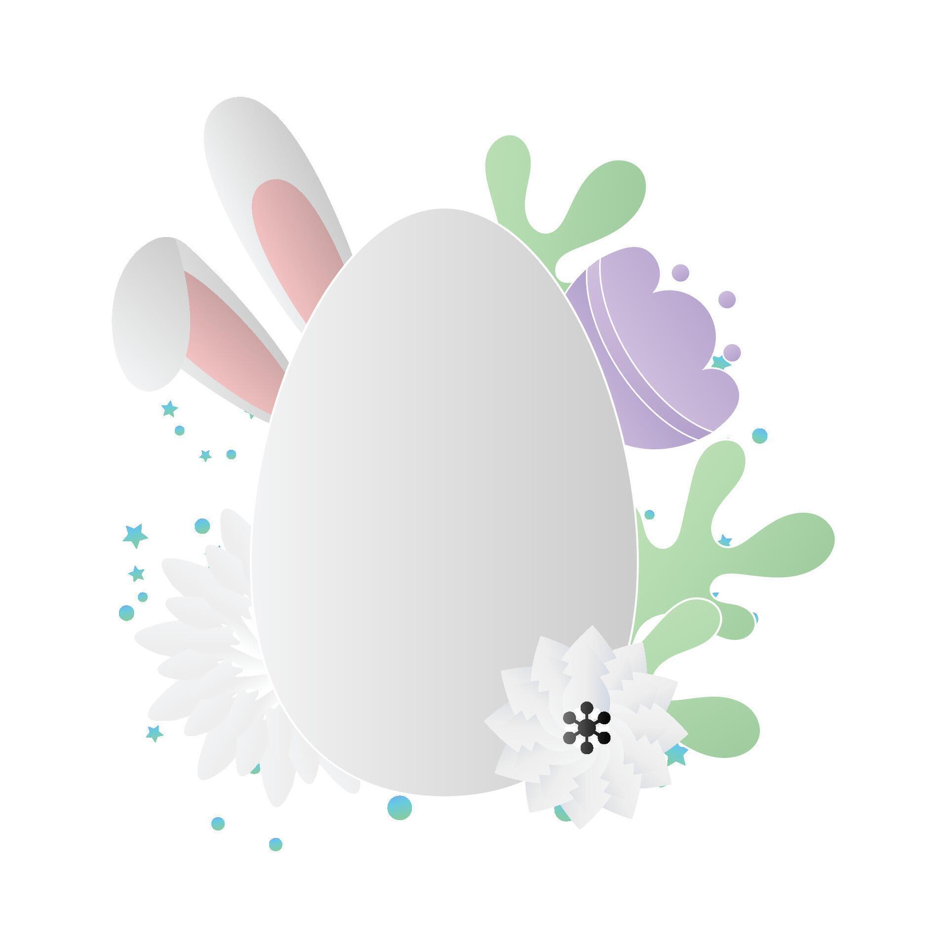 cute easter frame 75717653 Vector Art at Vecteezy