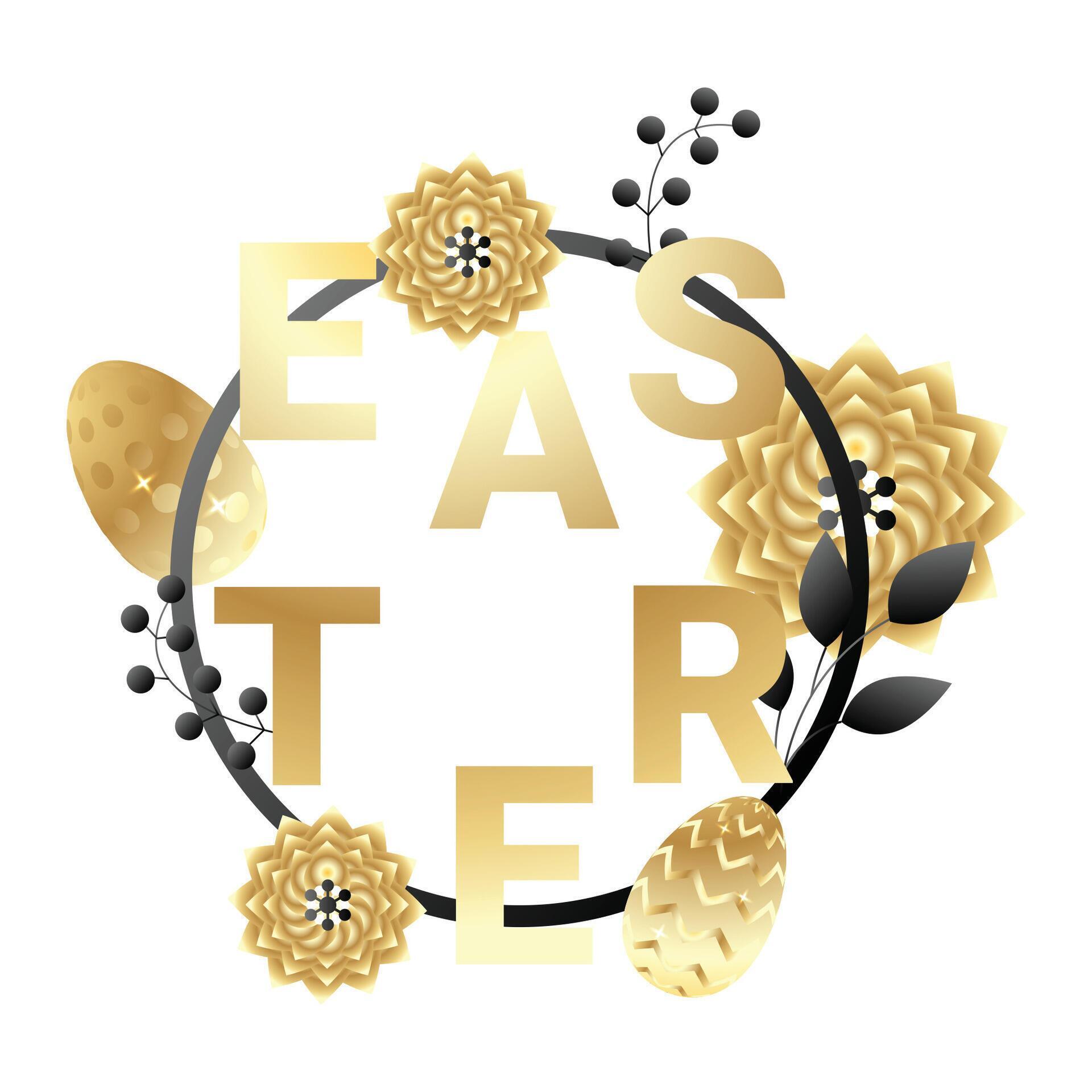 Easter Frame Vector round easter frame 75717668 Vector Art at Vecteezy