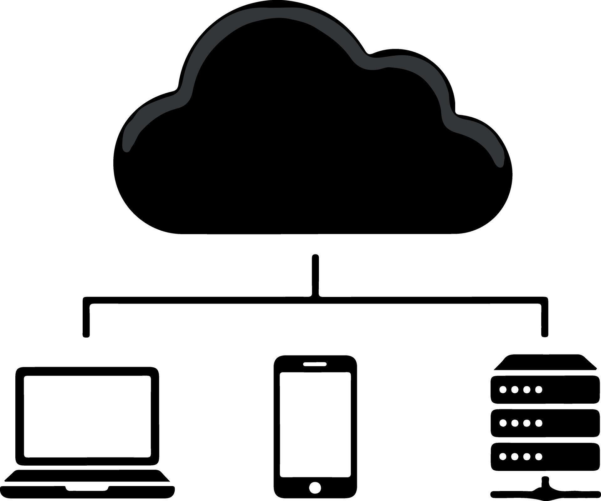 Cloud computing network architecture diagram 76240085 Vector Art at ...
