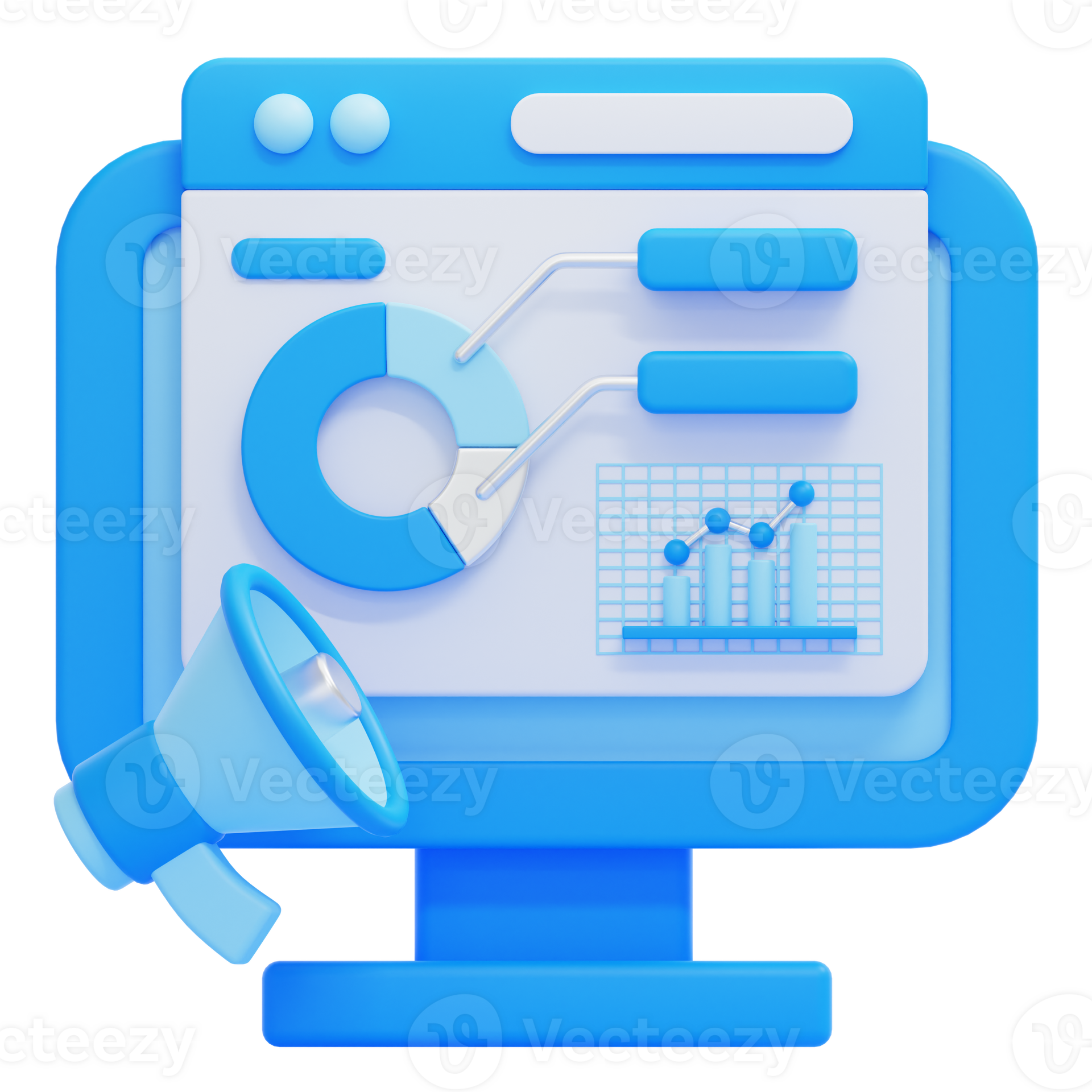 Data Visualization on a Computer Screen Icon 76331764 PNG