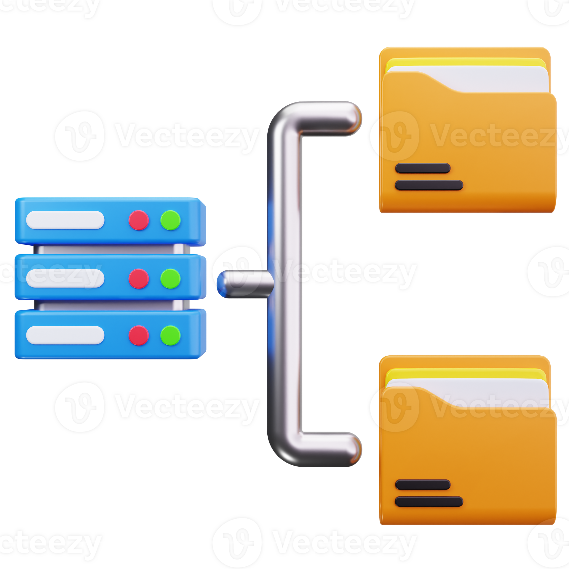3D Icon Database Coding Development Server 76515691 PNG
