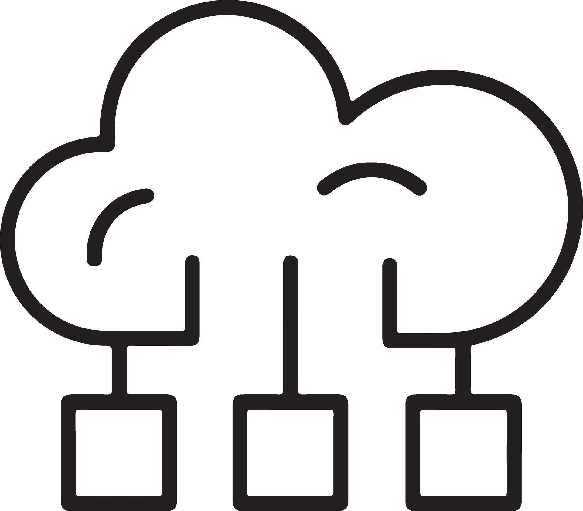 Cloud computing network icon illustration 76627658 Vector Art at Vecteezy