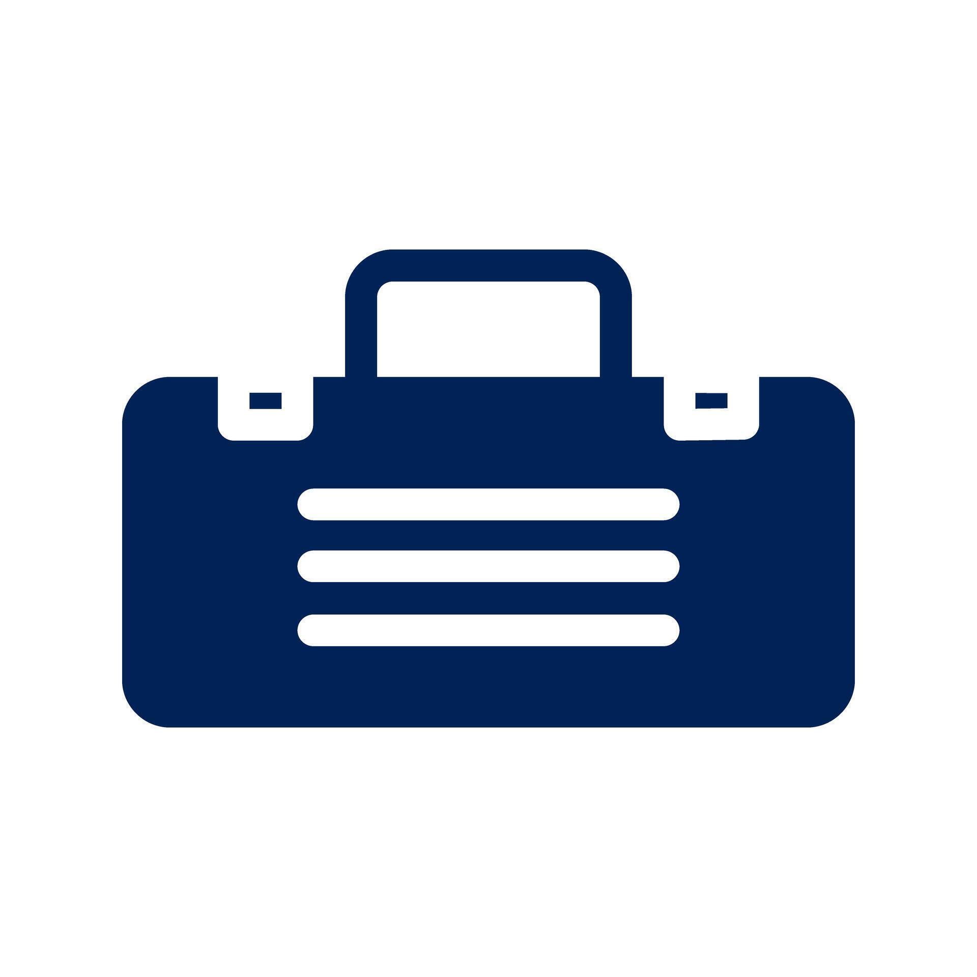 Briefcase Icon Set in solid 76693014 Vector Art at Vecteezy