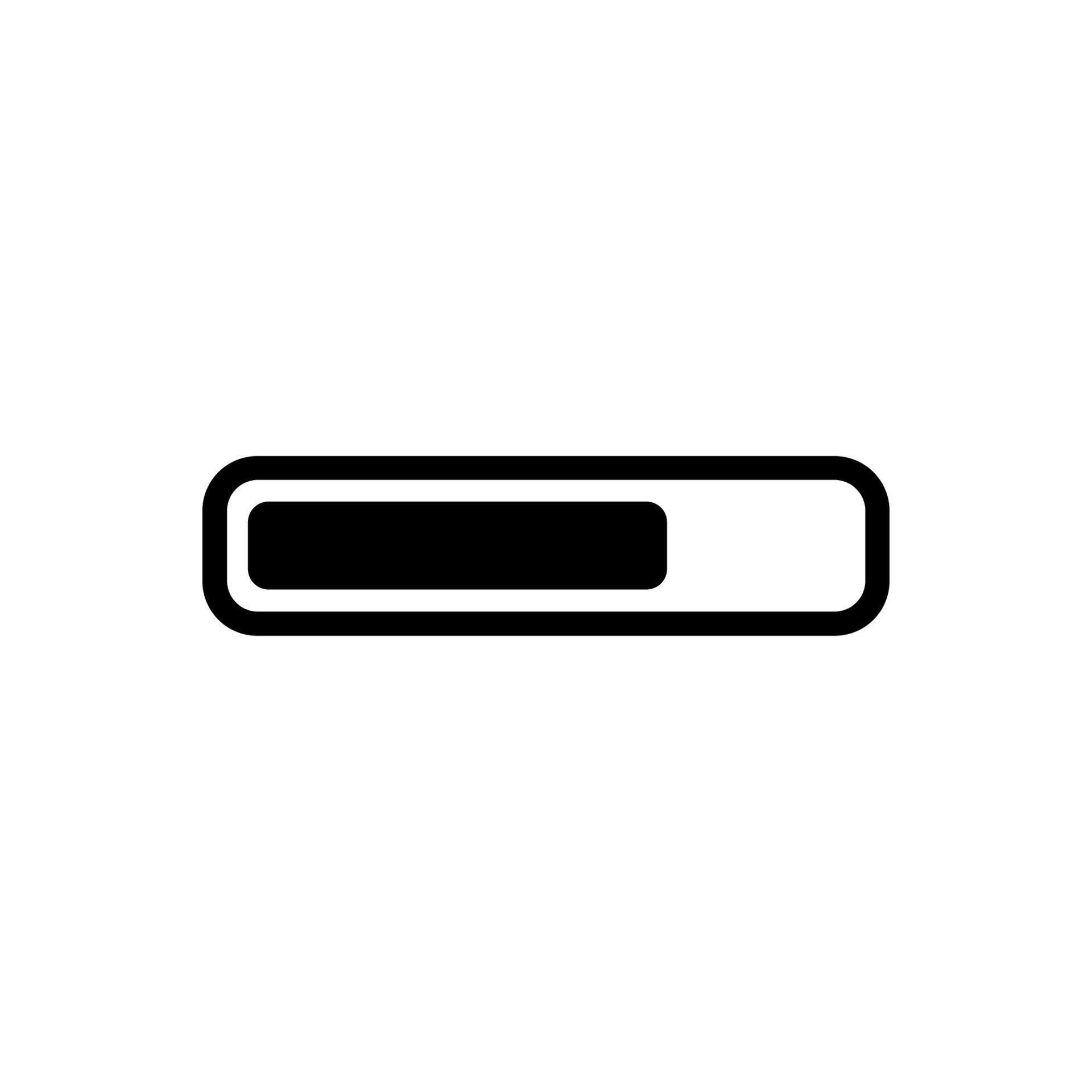Simple Flat Style Loading Bar Progress Indicator Interface Element ...