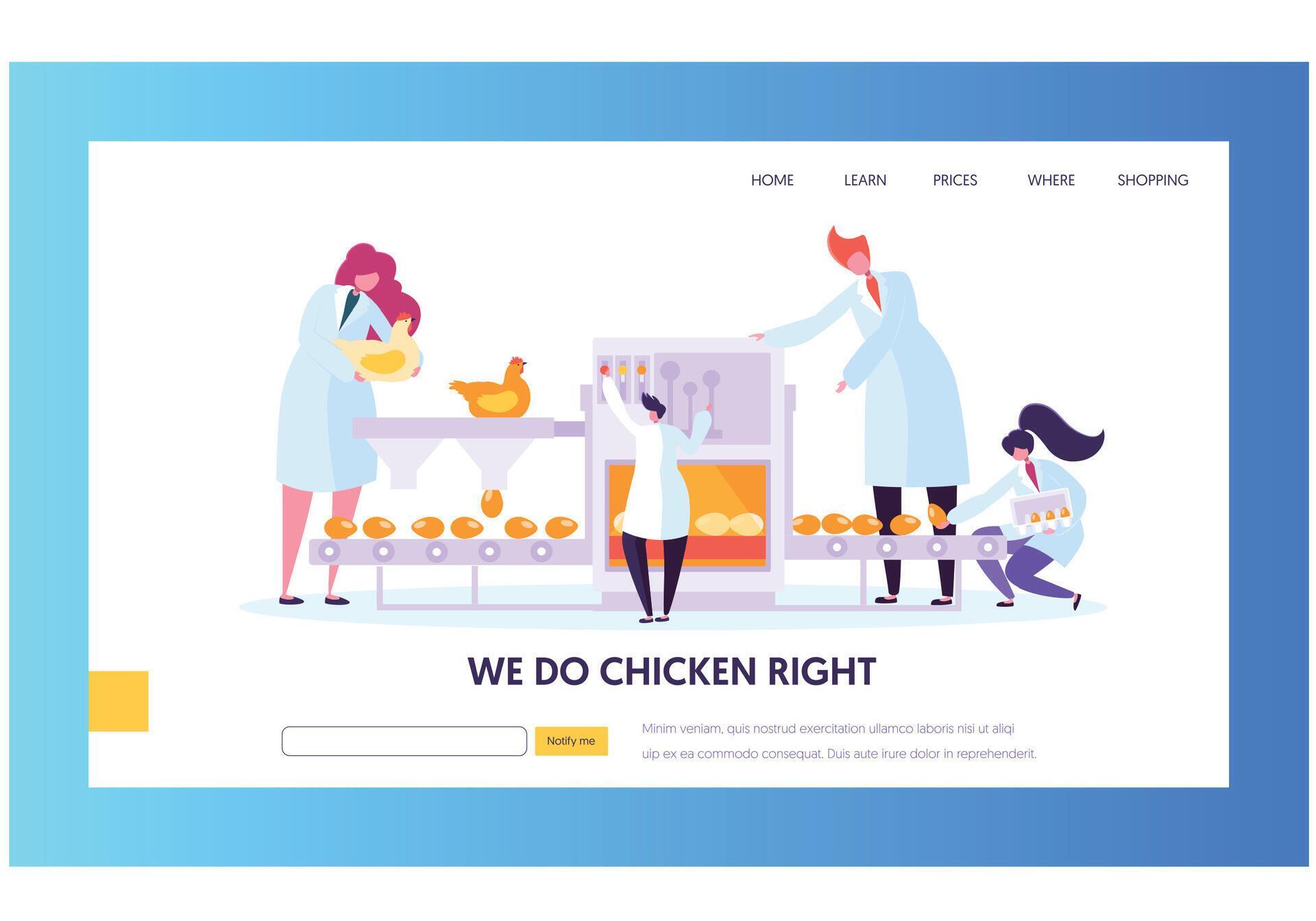 Printable Chicken Process Efficient Chicken Processing Techniques and Practices 77006673 Vector ...