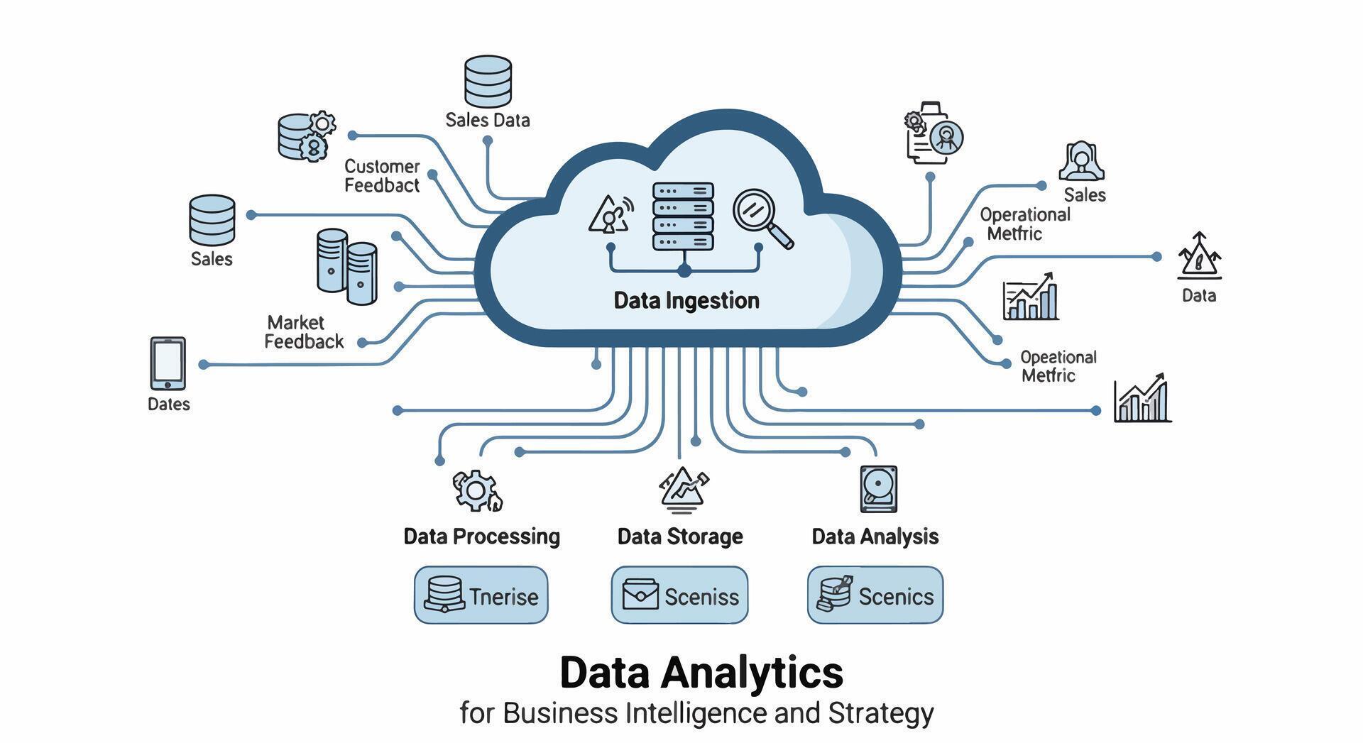 Data analytics process flowchart 77088868 Vector Art at Vecteezy
