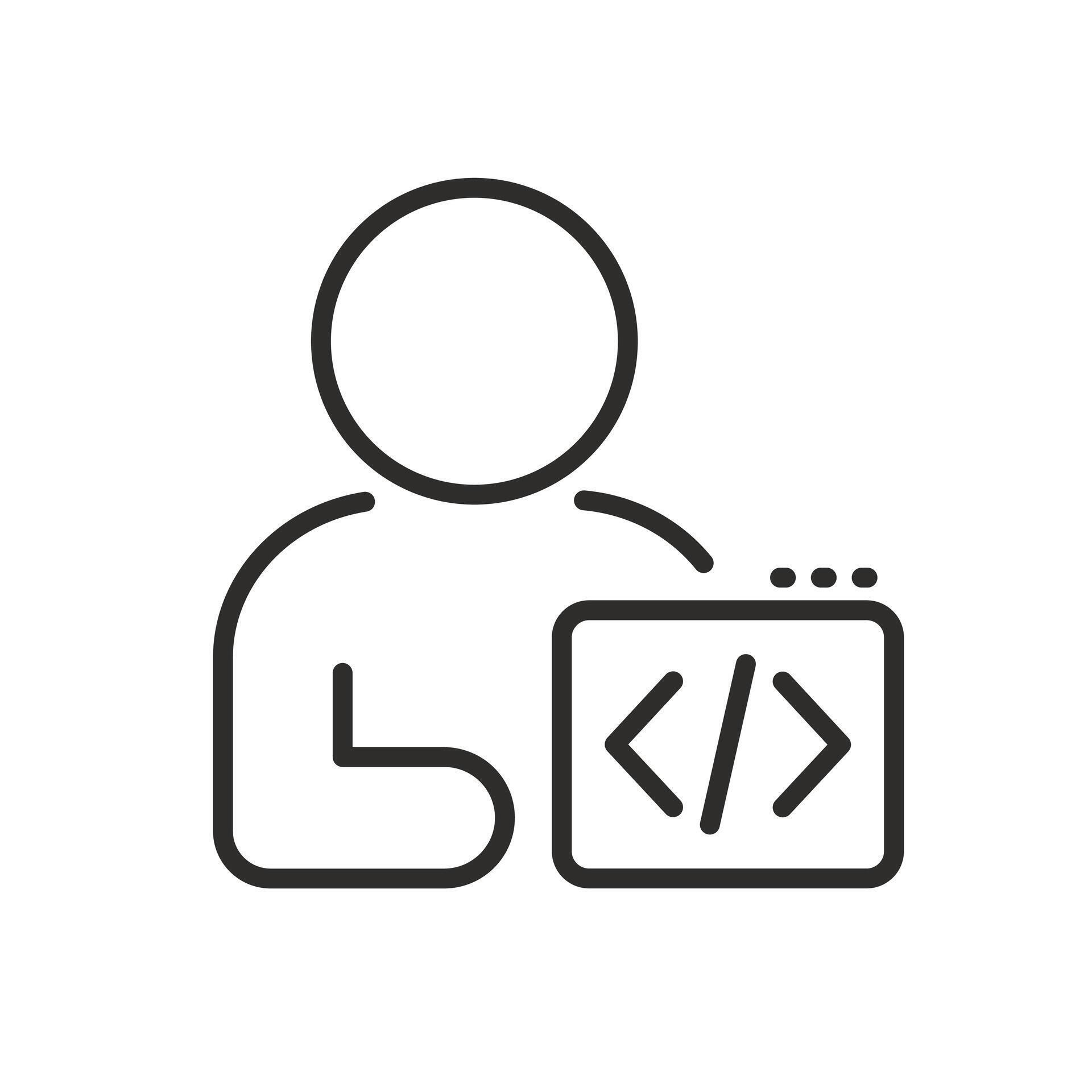 programmer icon, software development, programming specialist 77123157 ...