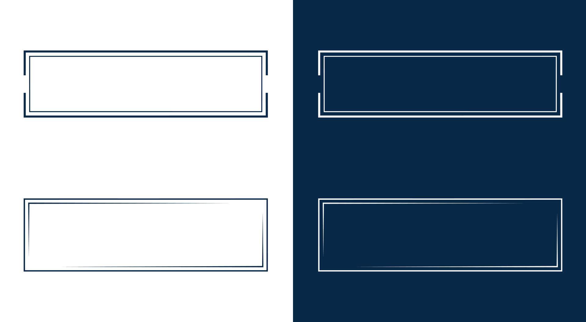 Blank Rectangular Label Frames Set 77182671 Vector Art at Vecteezy