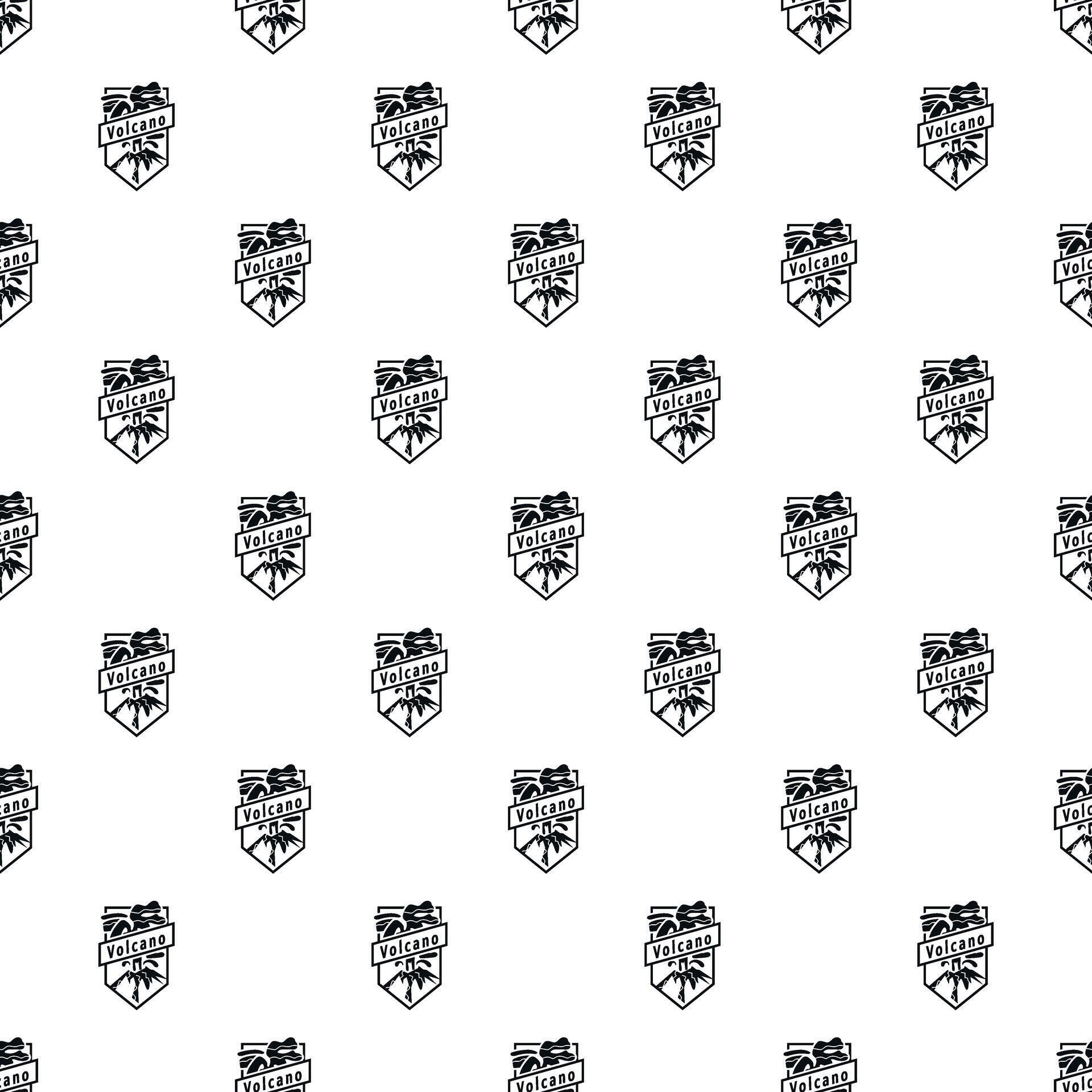 Repeating volcano shield logo pattern background 77231592 Vector Art at ...