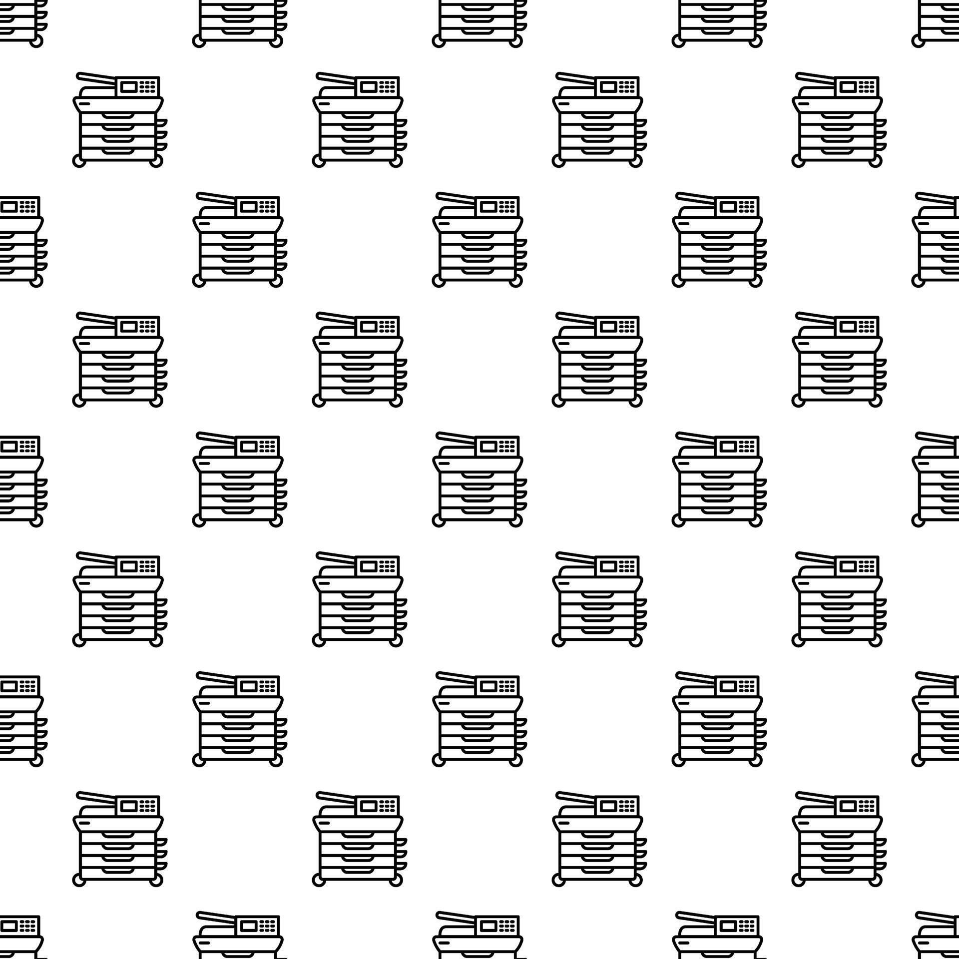 Office printer copier multi function machine seamless pattern 77235384 ...