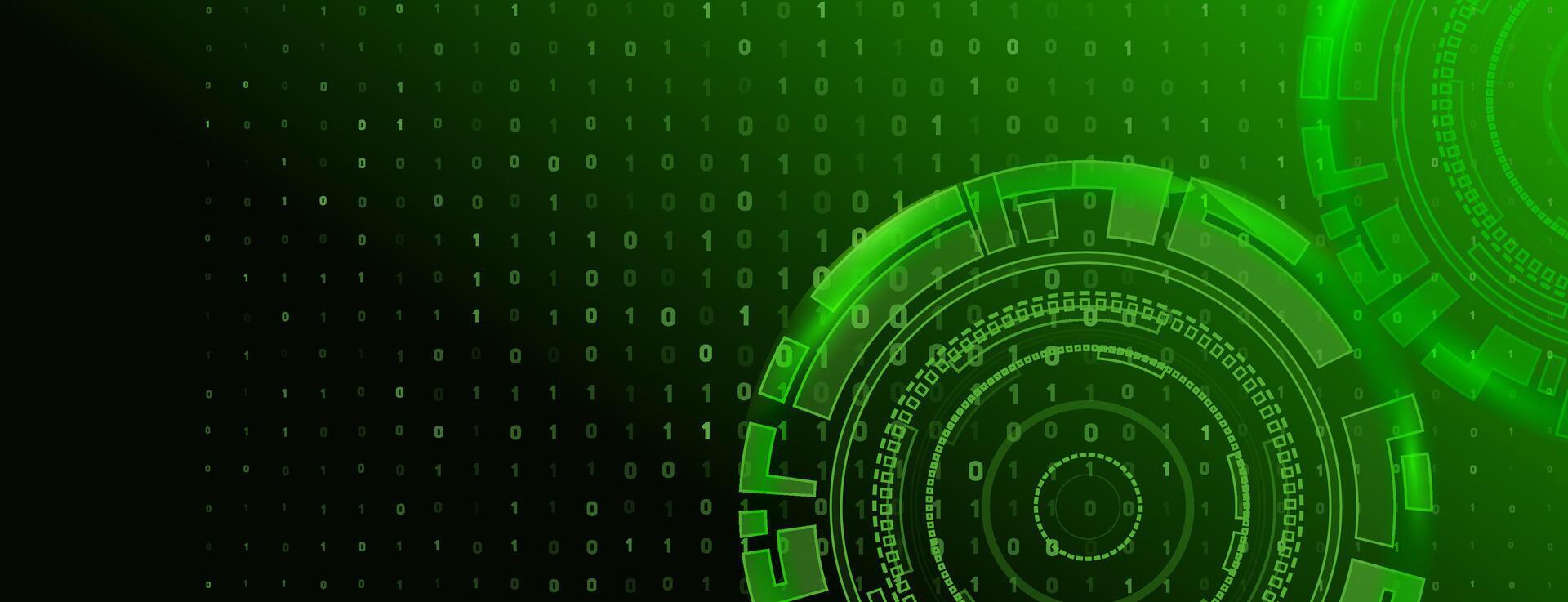 Digital Data Stream with Binary Code 0 and 1 Abstract Technology ...