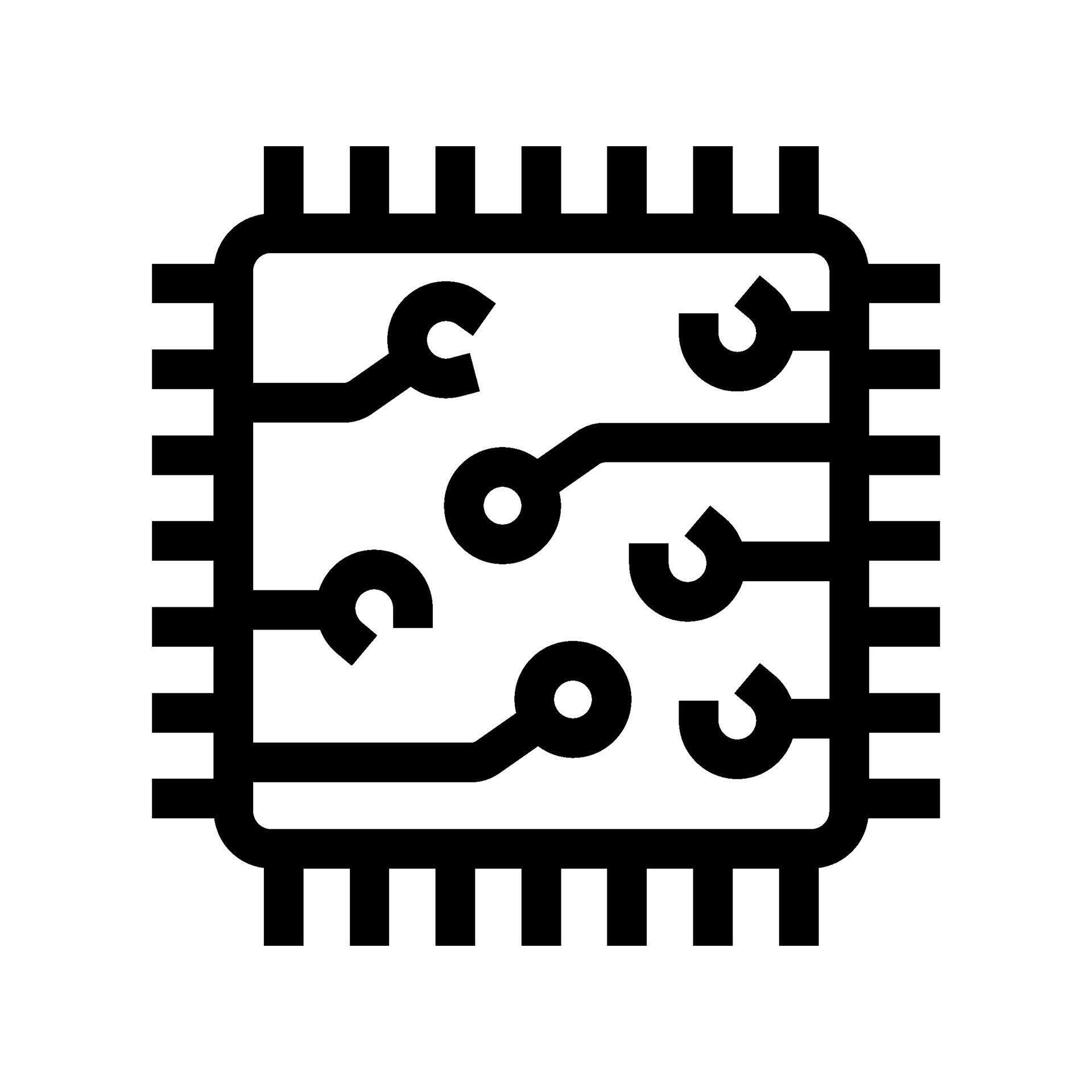 Microchip processor icon representing computing technology 77326507 ...