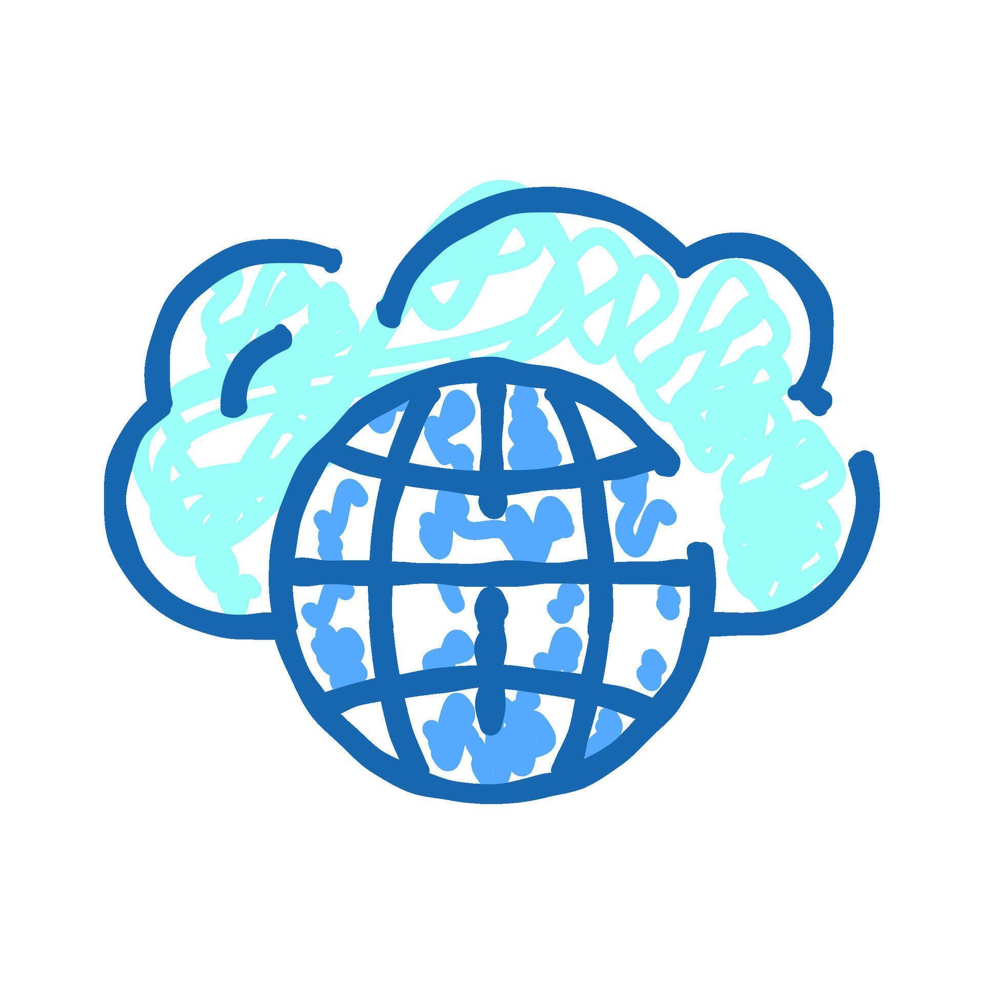 Global cloud computing network connecting world data 77327131 Vector ...