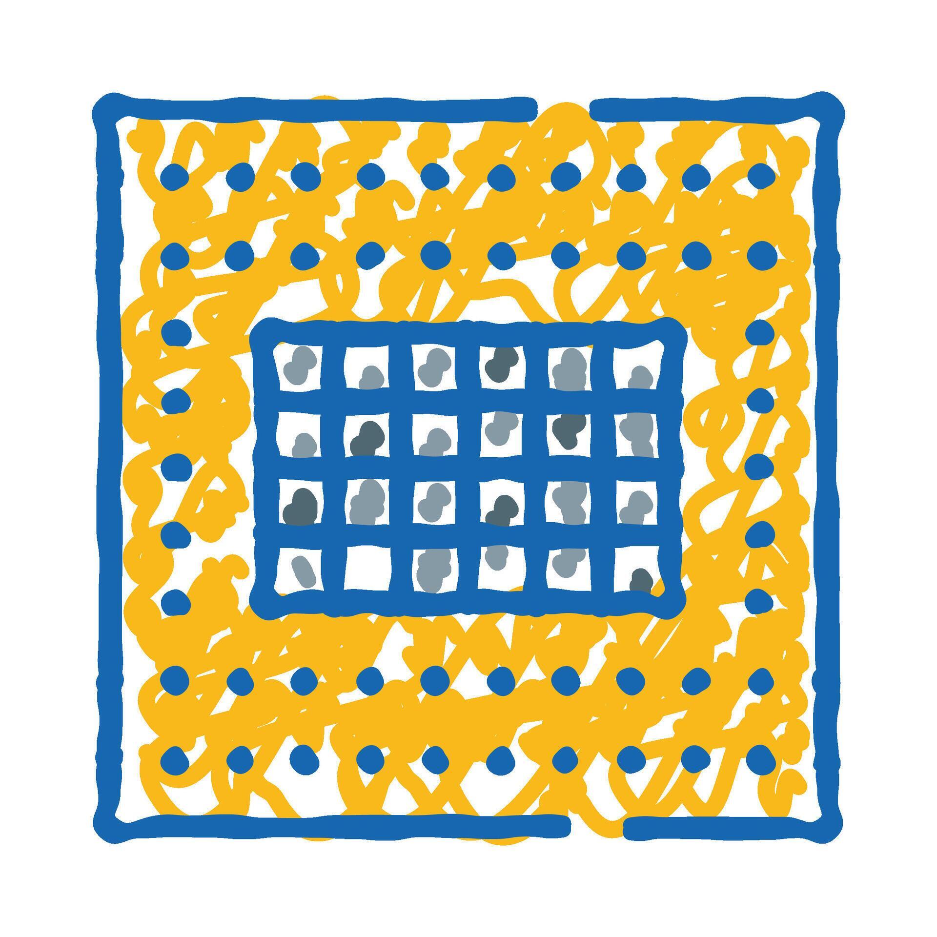 Computer processor chip with electronic circuits pattern 77327707 ...