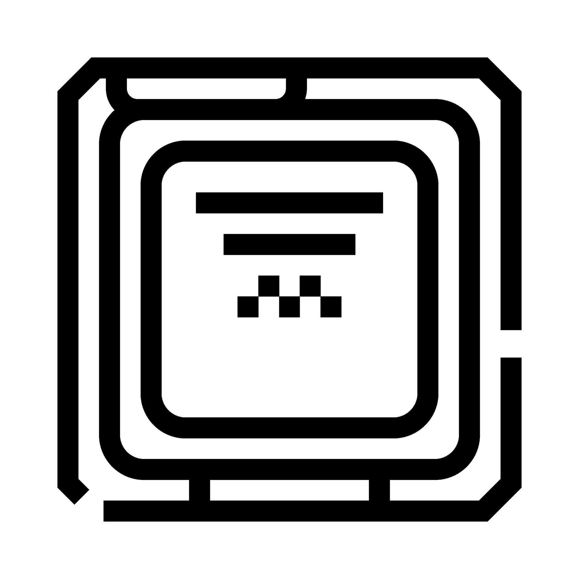 Processor central processing unit icon concept 77330994 Vector Art at ...