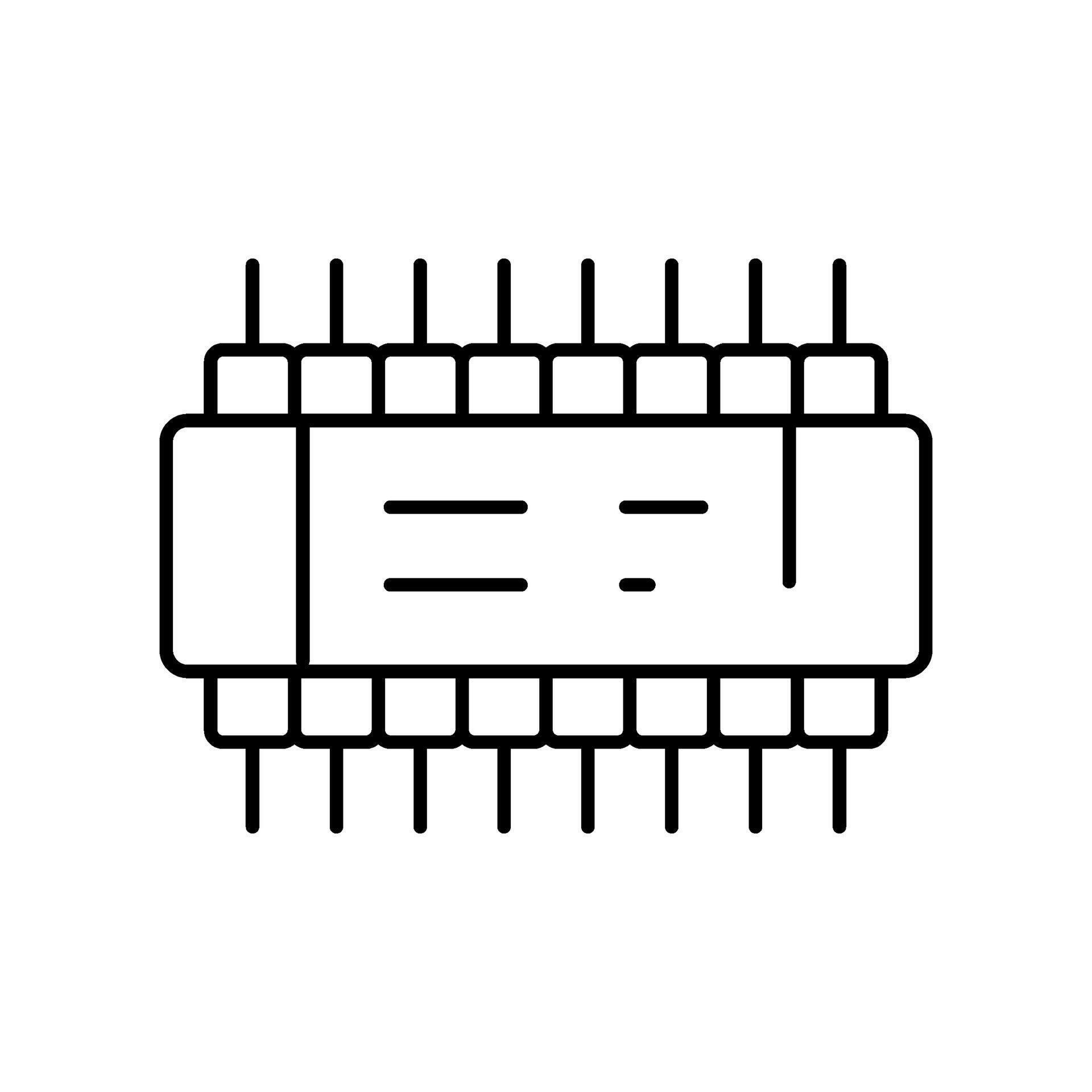 Processor chip icon representing technology and electronics 77333710 ...