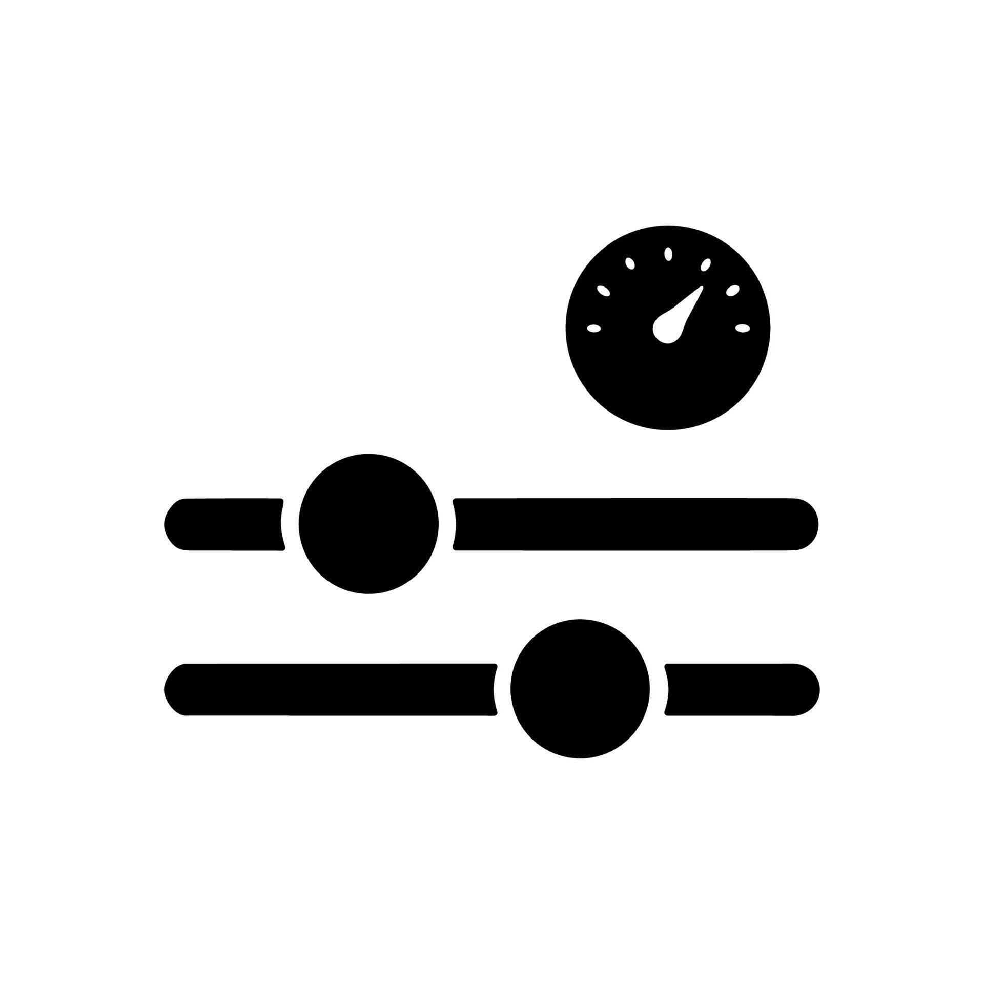 Solid Simple Settings Adjustment Control Performance Setting Interface ...