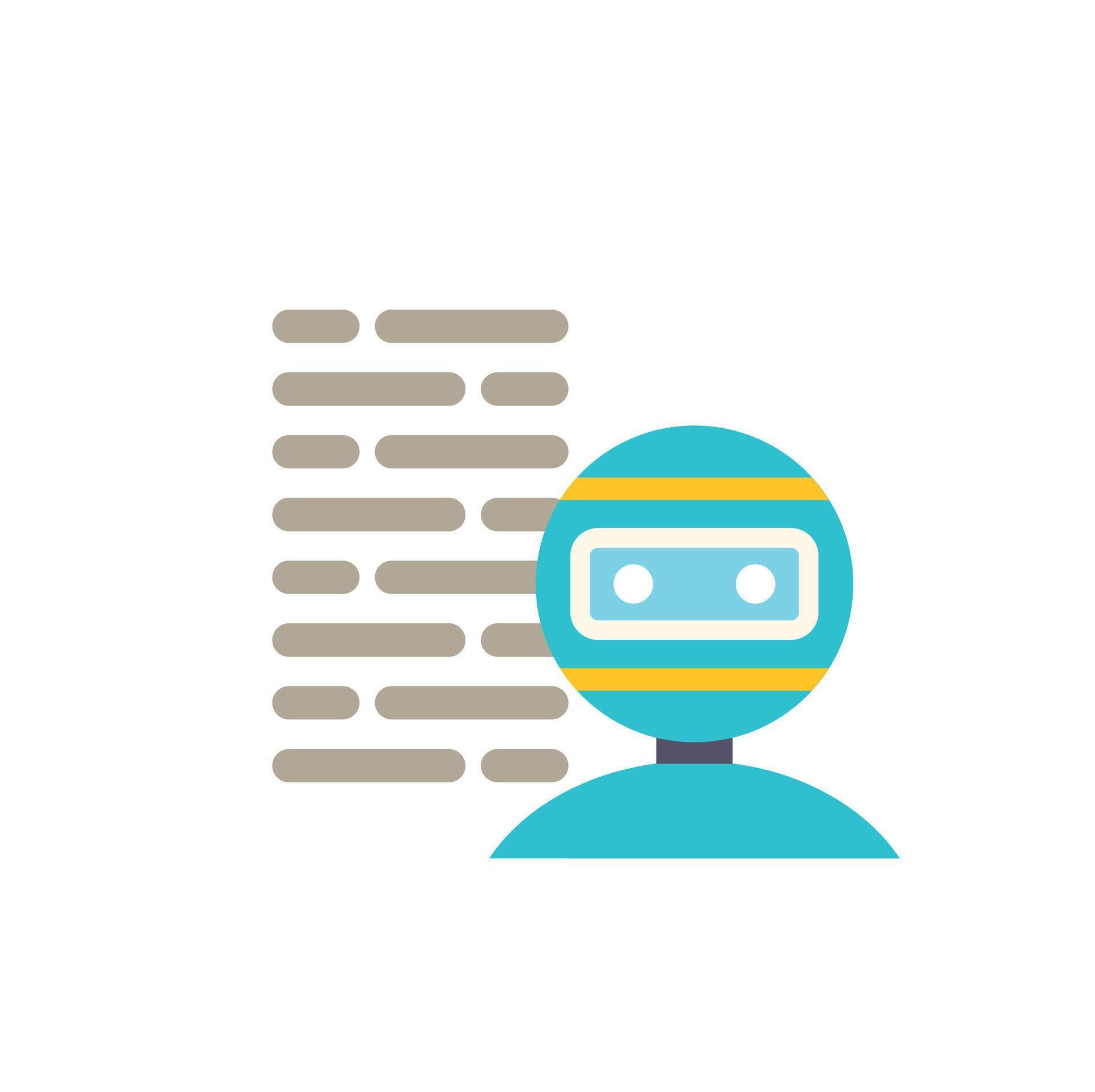 Robot avatar processing data or developing software application ...