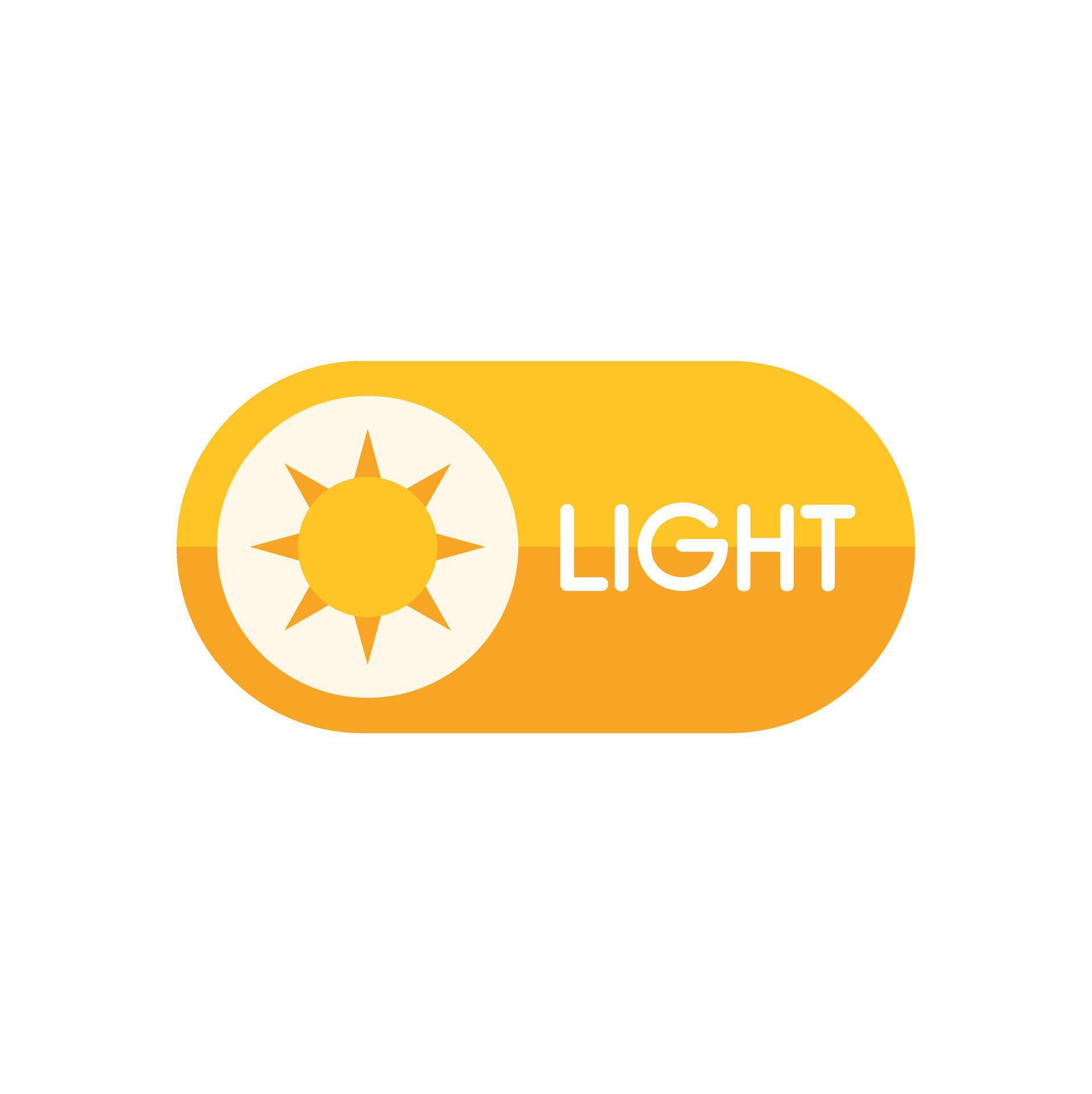 Light mode on toggle switch for interface theme 77519417 Vector Art at ...