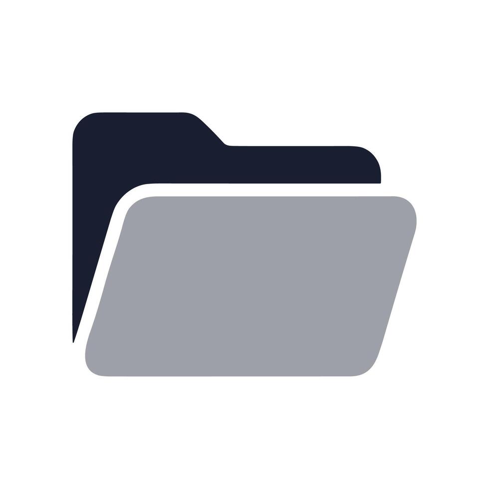 Simple Flat Style Folder Documents Data Storage Computer Icon 77640265 ...
