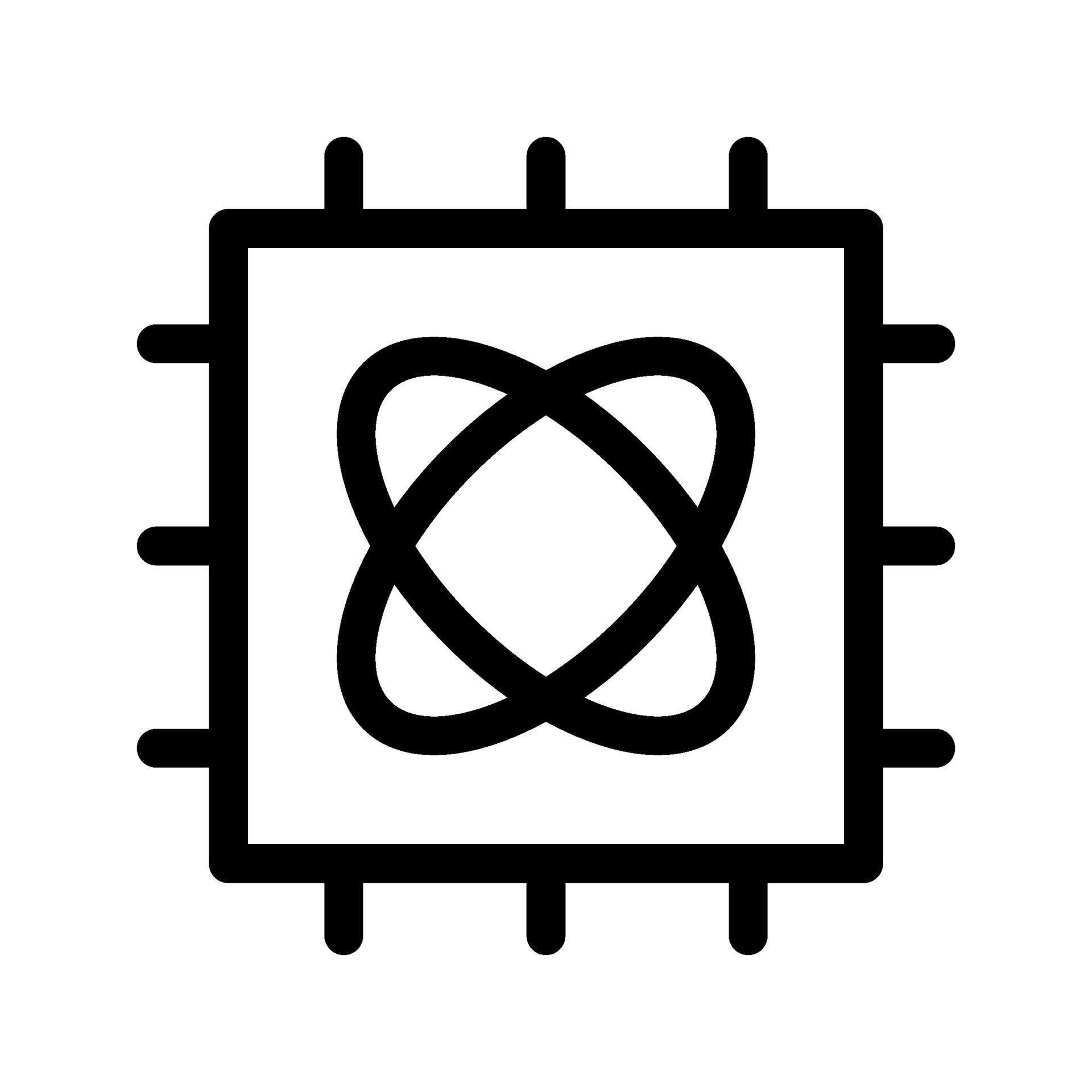 Quantum Computer advanced computing technology science icon 77642064 ...