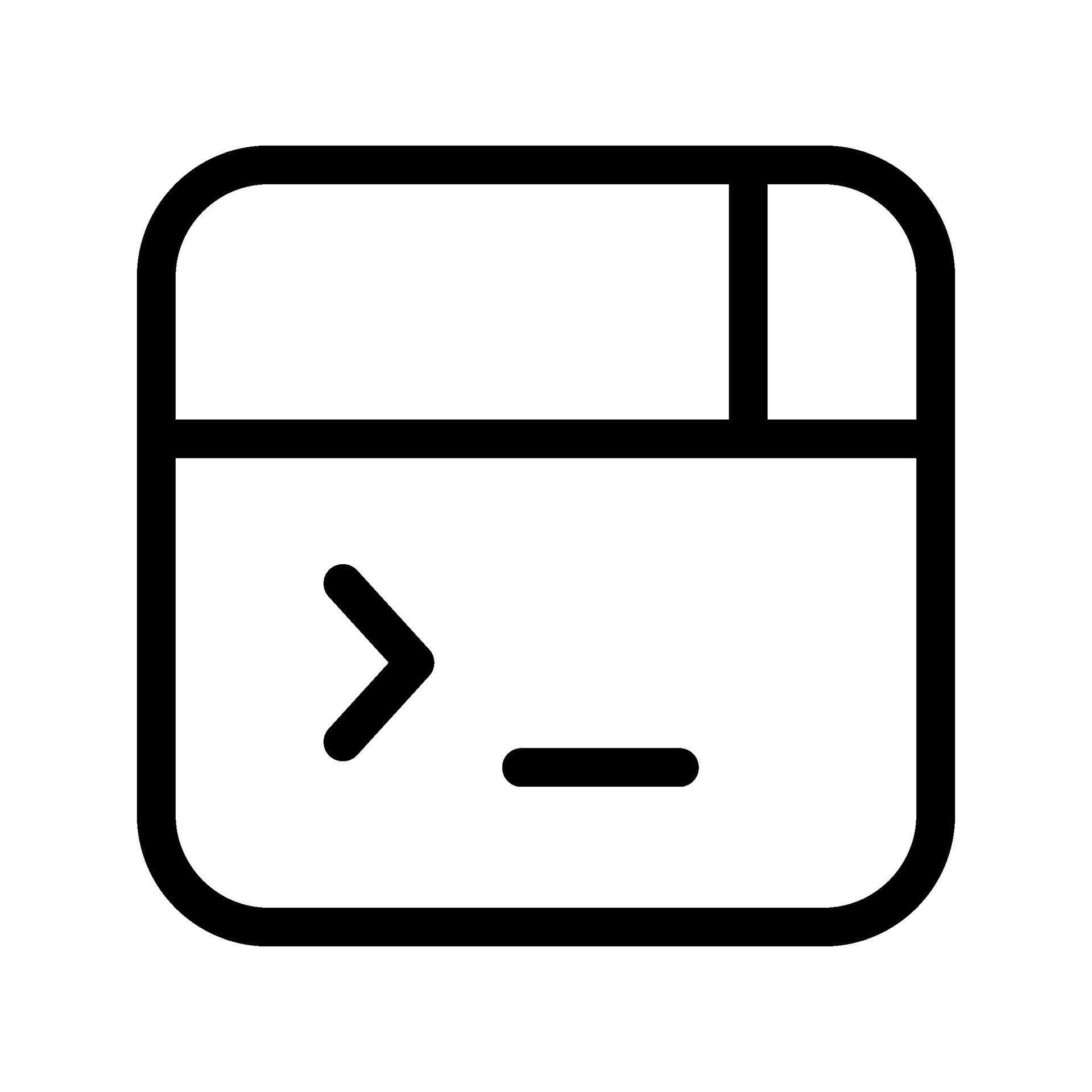 Terminal command line coding interface icon 77642545 Vector Art at Vecteezy