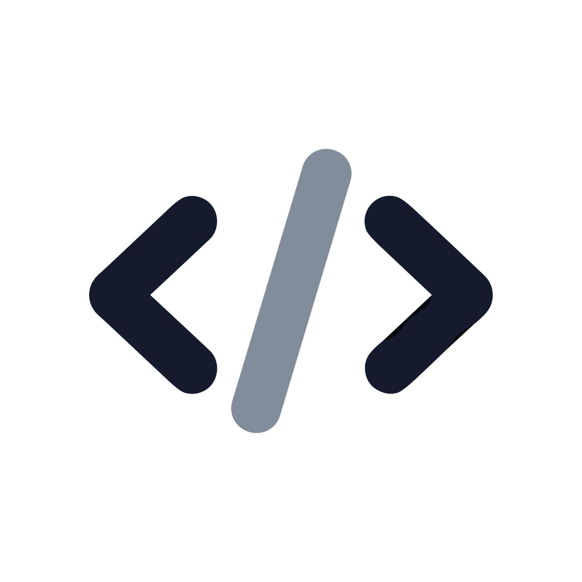 Simple Rounded Coding Bracket Symbol Programming Interface Icon Element ...