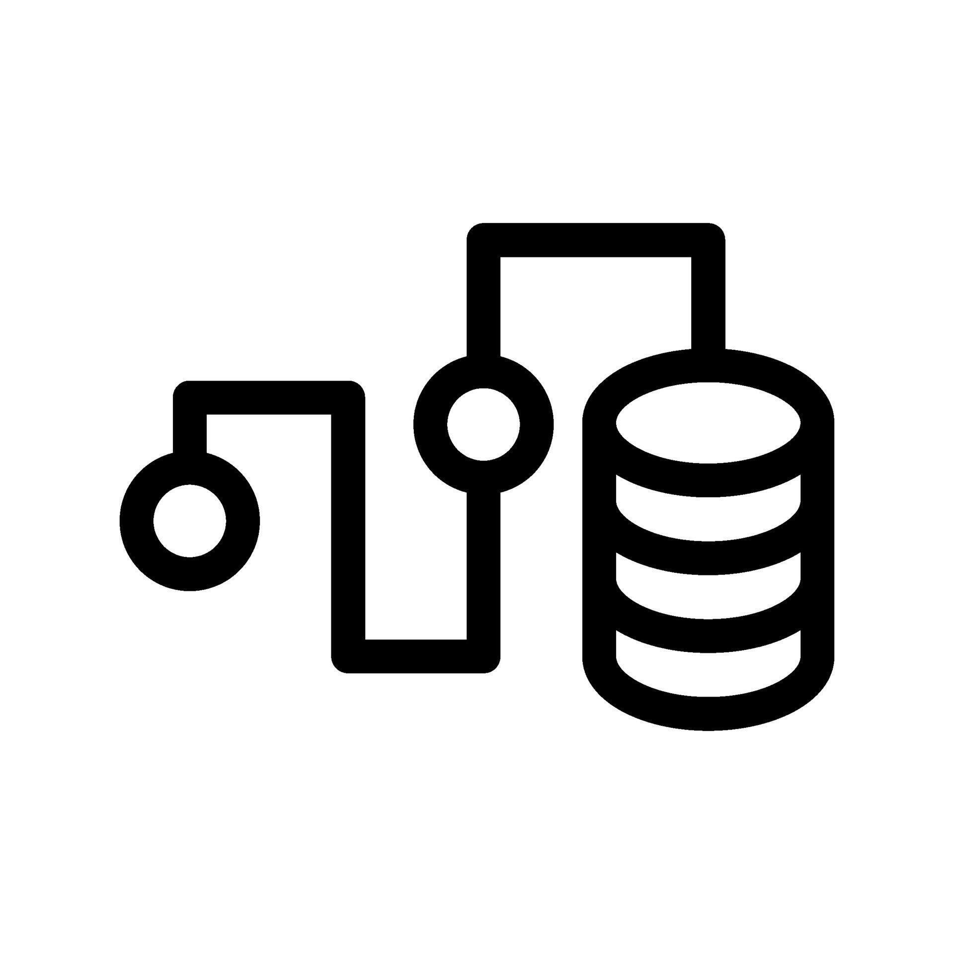 Data Pipeline data flow integration processing icon 77782908 Vector Art ...