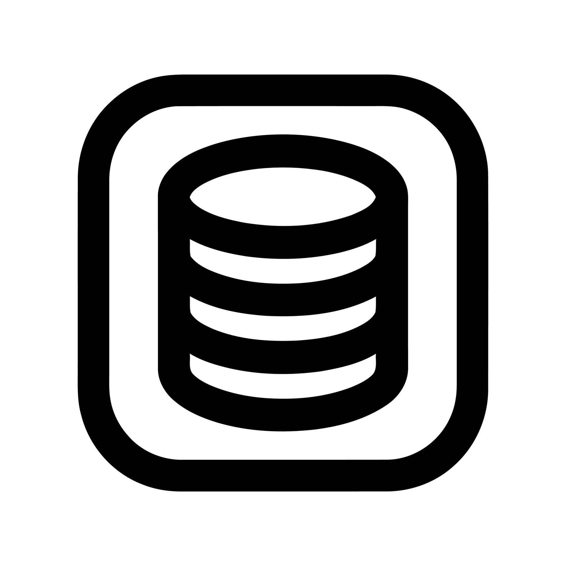 Data Database Storage Server Computing Icon Representing Digital ...