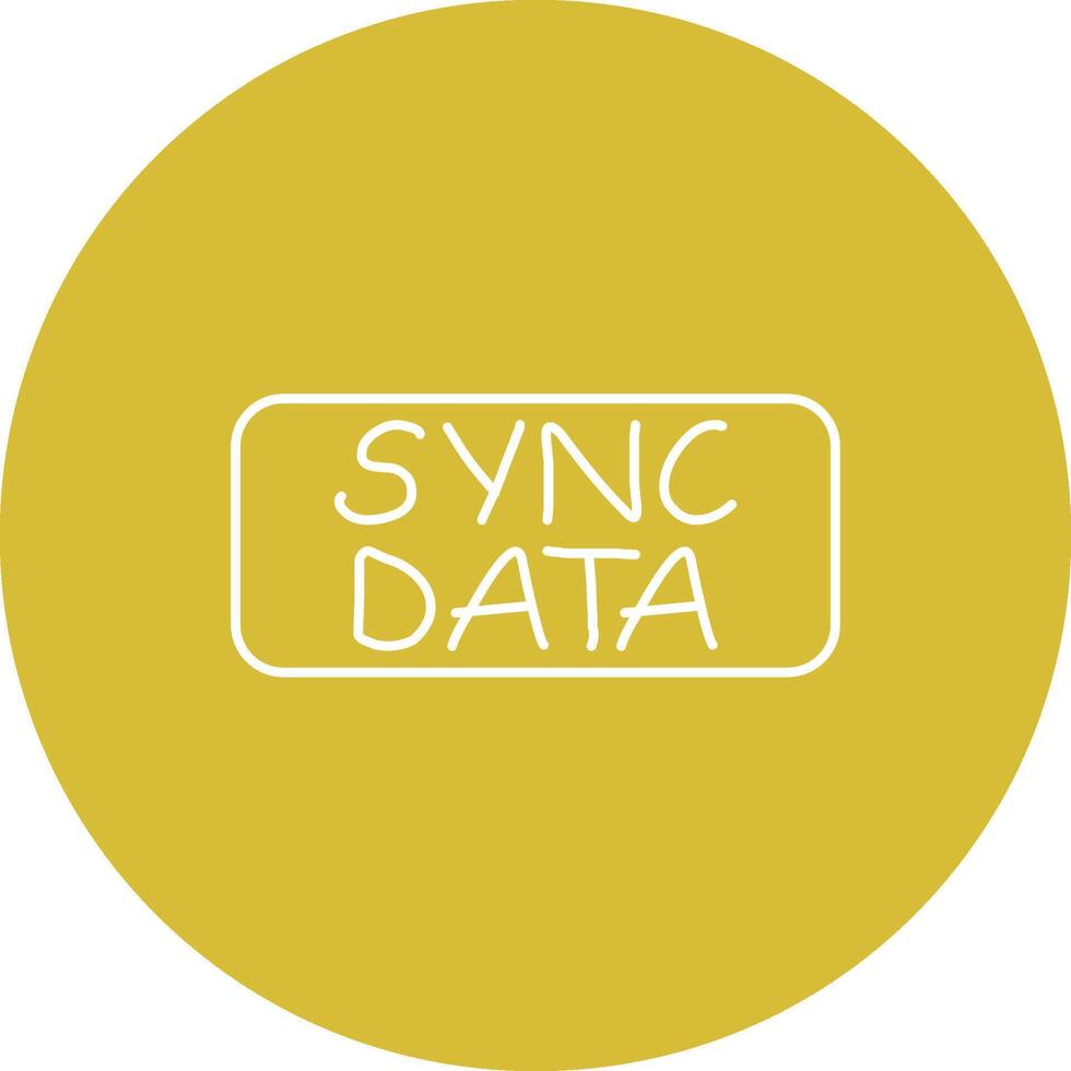 Sync Data Button Sync Data Slim Button Professional Minimal User Interface Shape ...