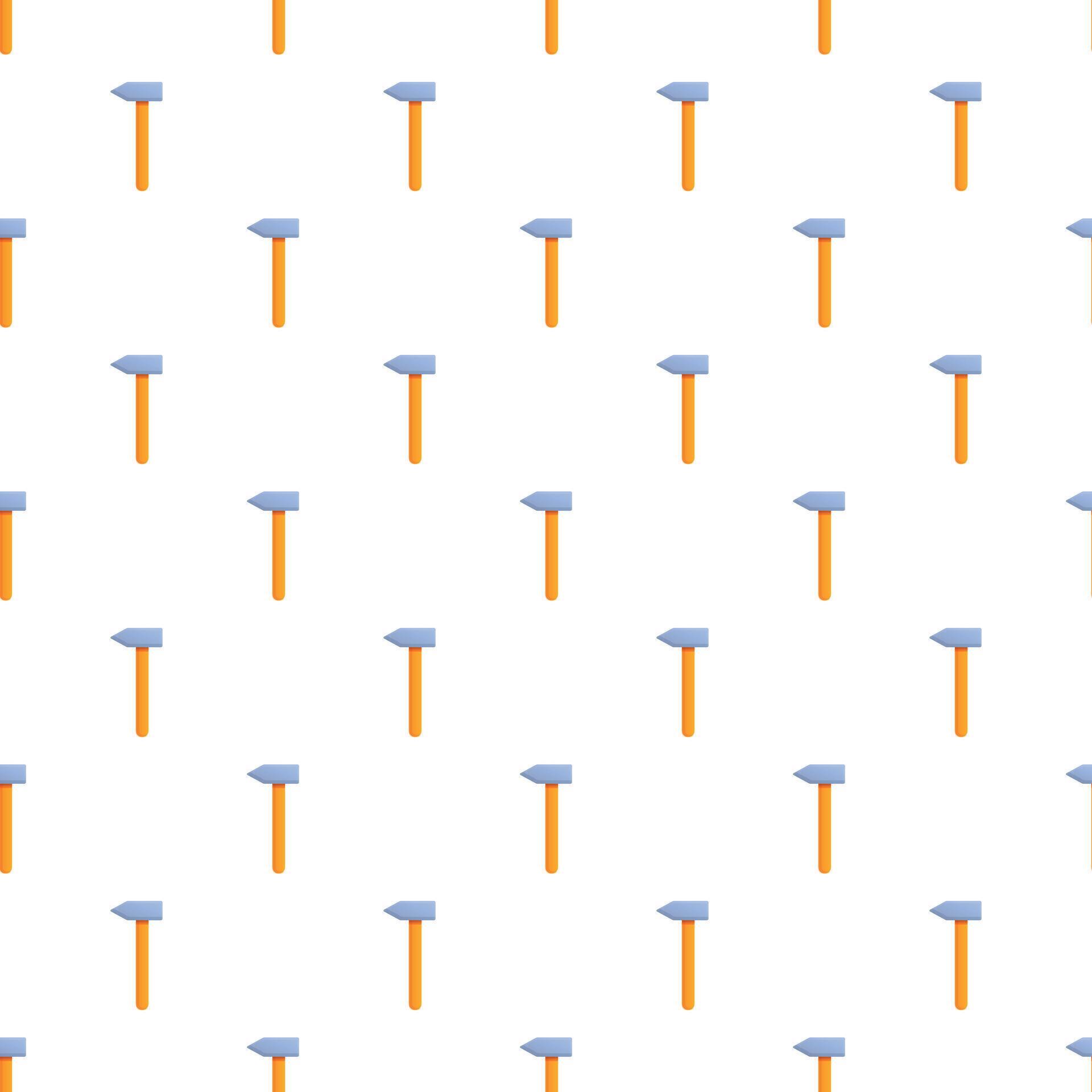 Hammer tools repeating pattern for construction work 78034844 Vector ...
