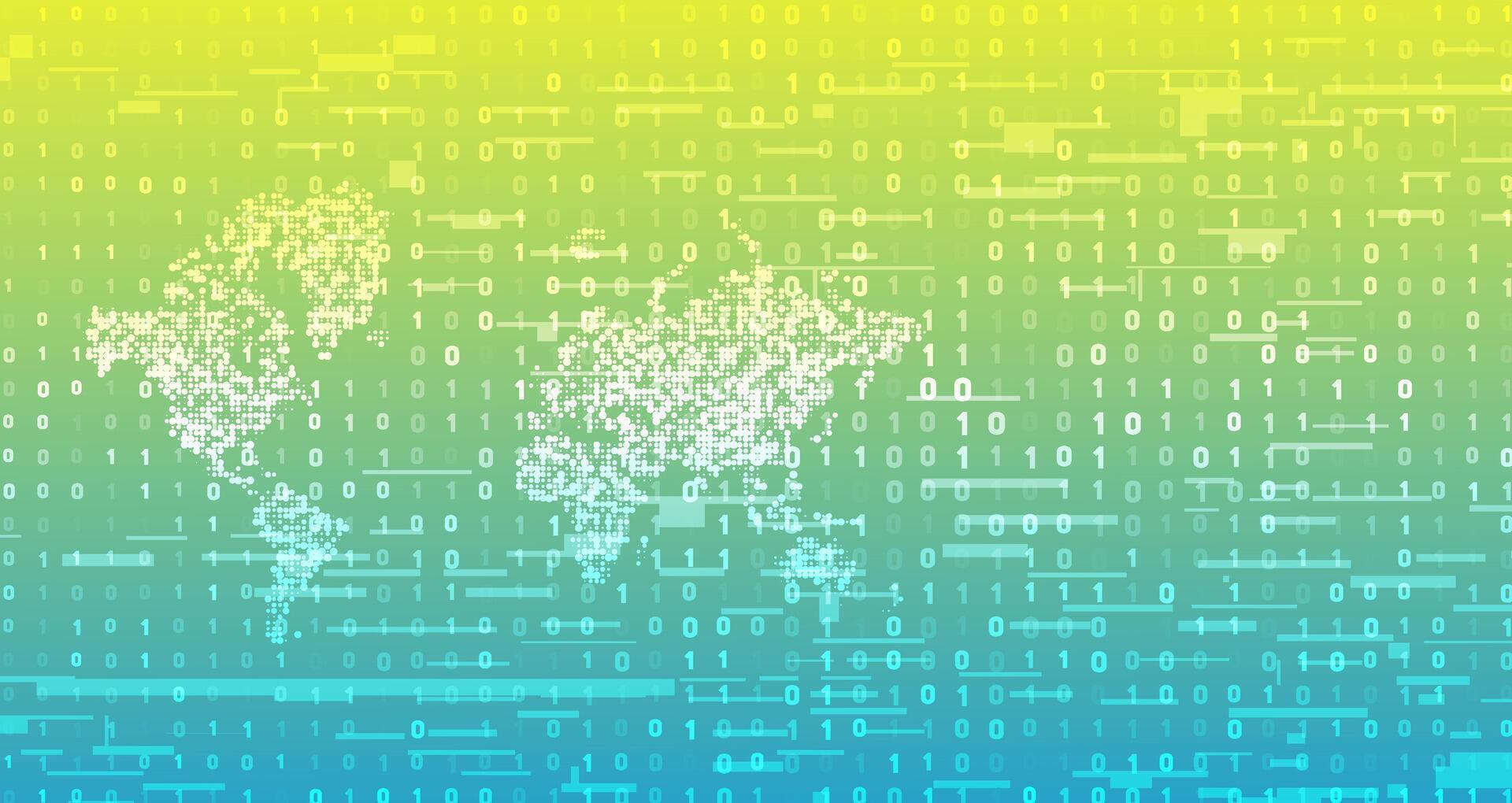International Connectivity Binary Code Information Network Background ...