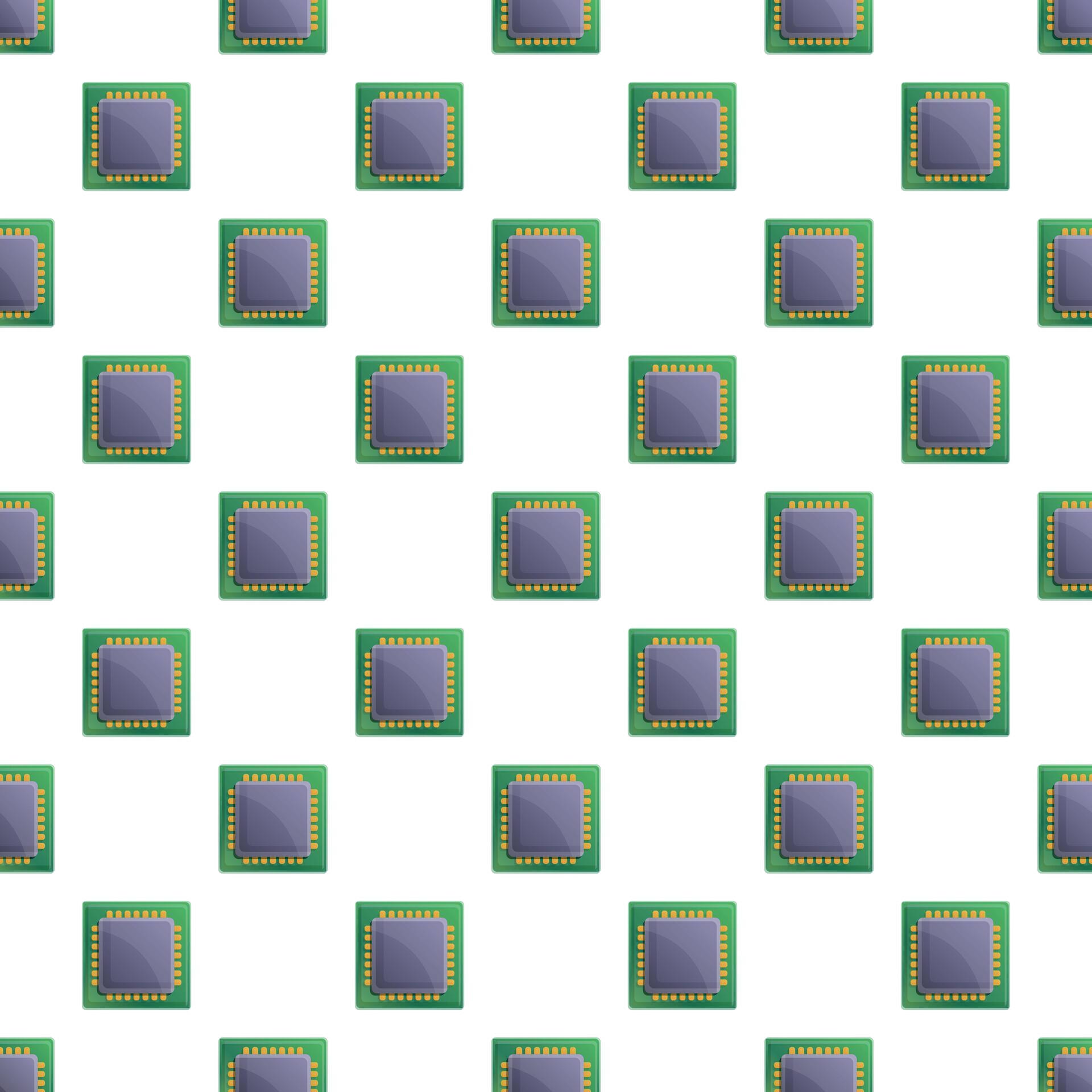 Computer Chip Texture Embossing Pattern Computer processor microchips forming digital technology seamless ...