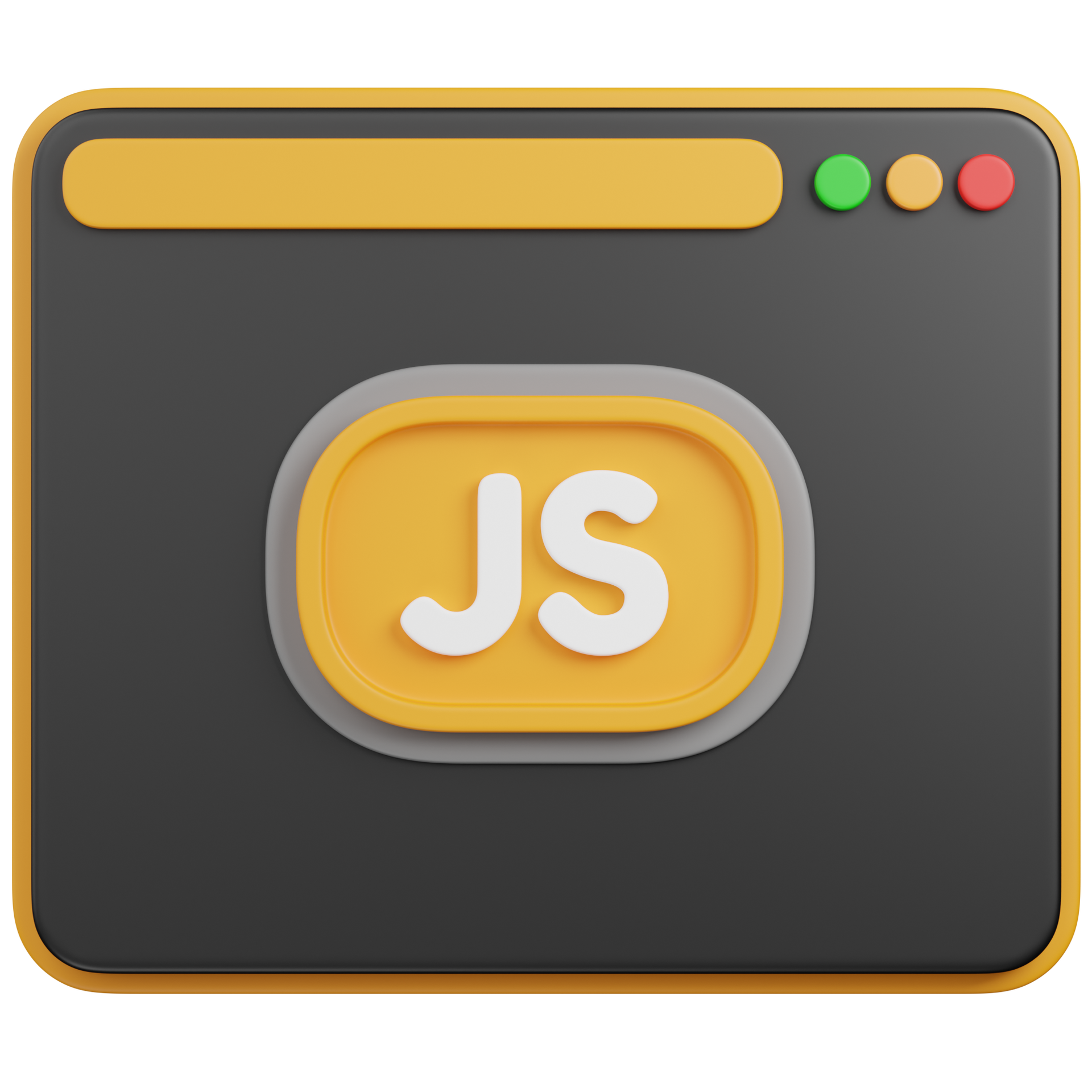 3D render JavaScript Programming Icon 78233052 PNG