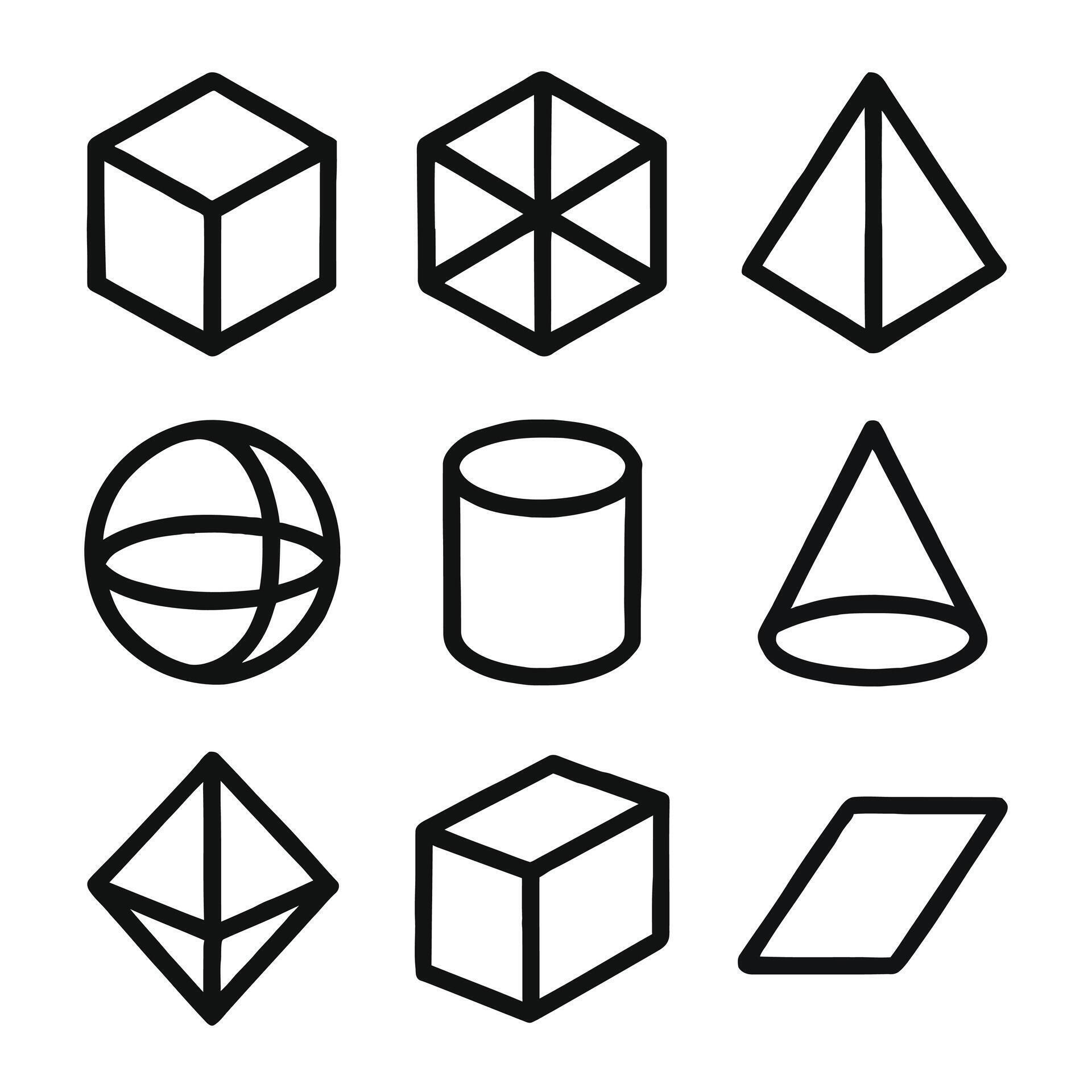 Print Basic Geometry Shapes 78235302 Vector Art at Vecteezy