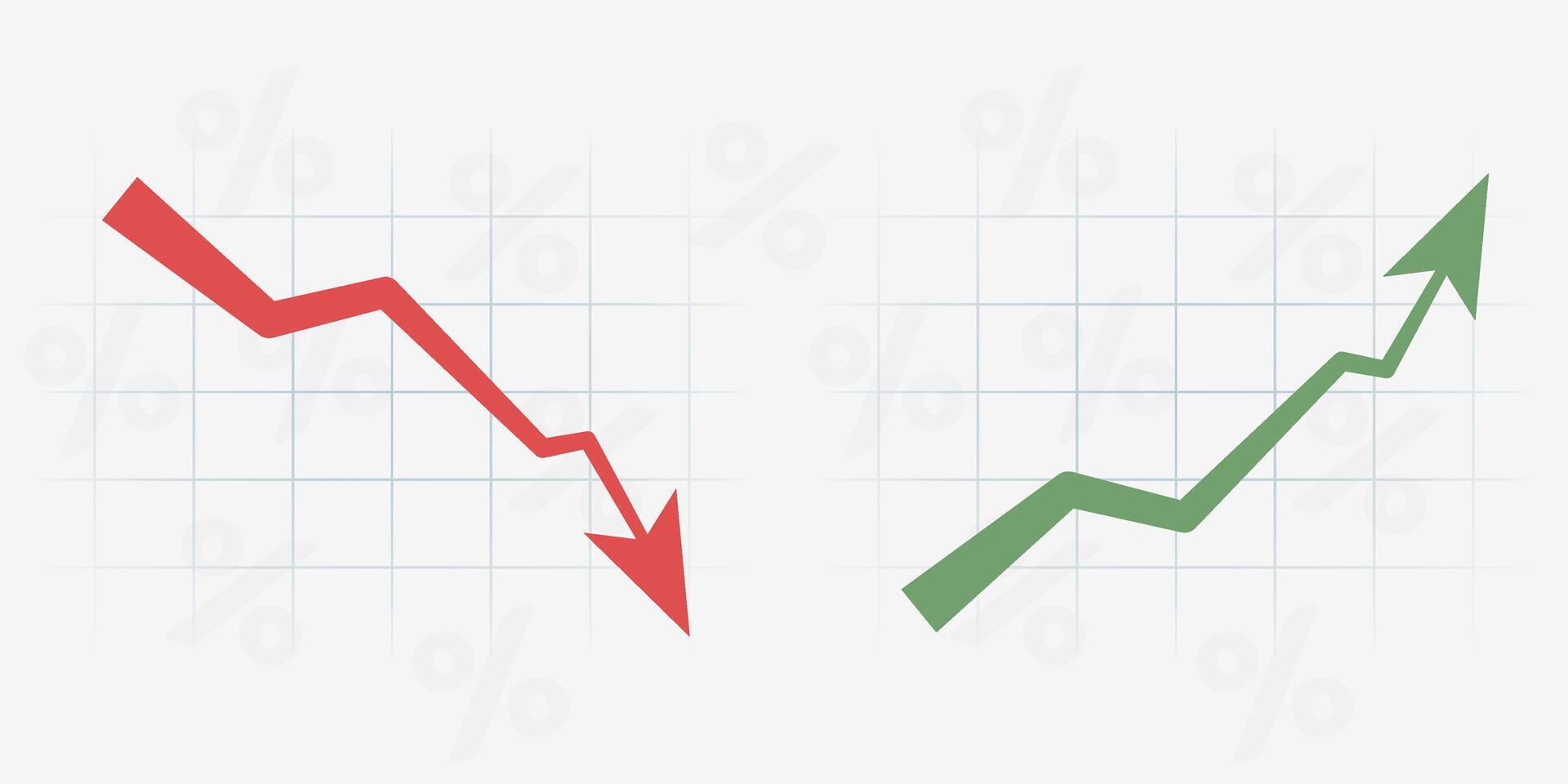 increase and decrease arrow in excel - youtube Images... Chart arrows up and down. Green and red arrows. Decrease and increase ...