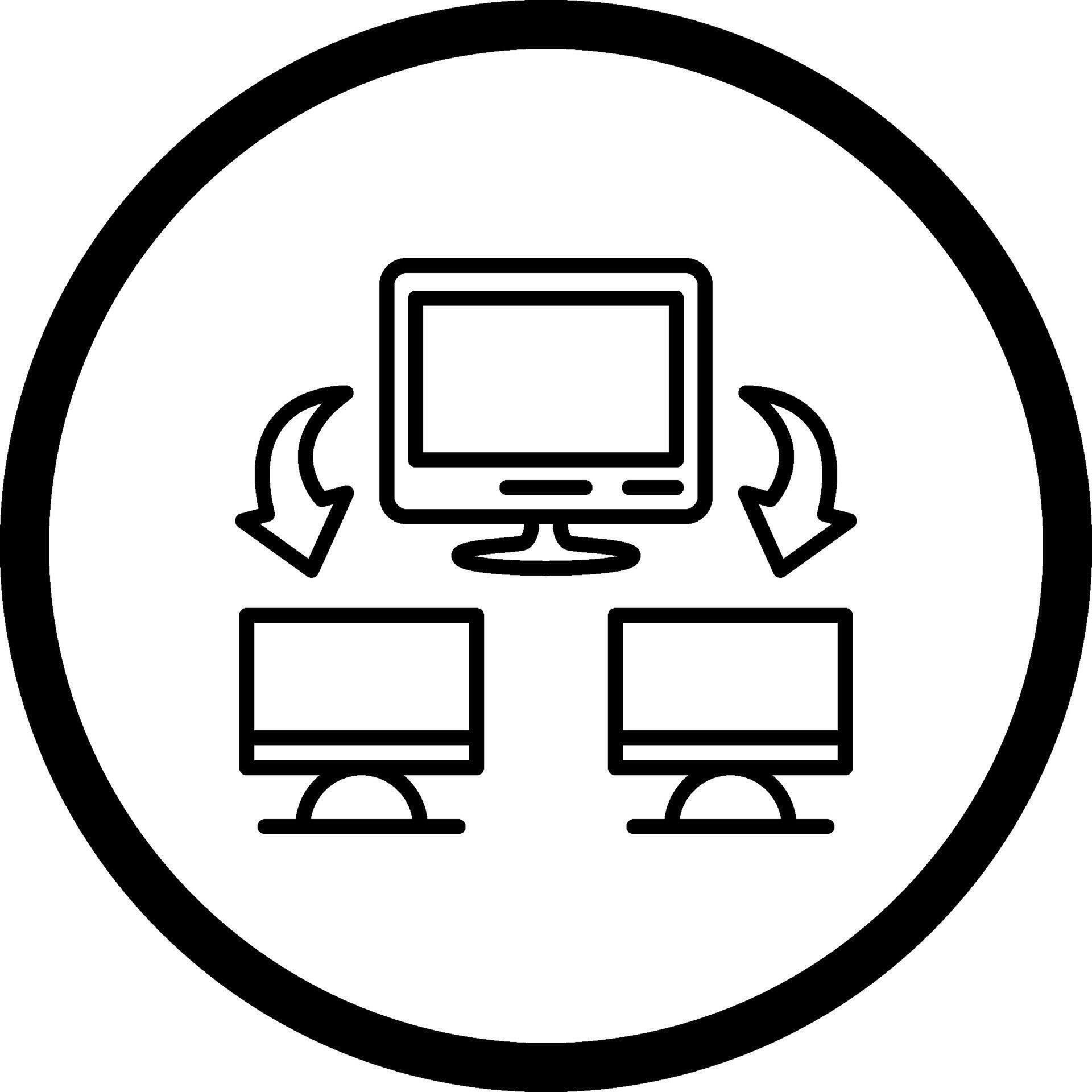 Computer Network Functional Clean Interface Feature 78279057 Vector Art ...