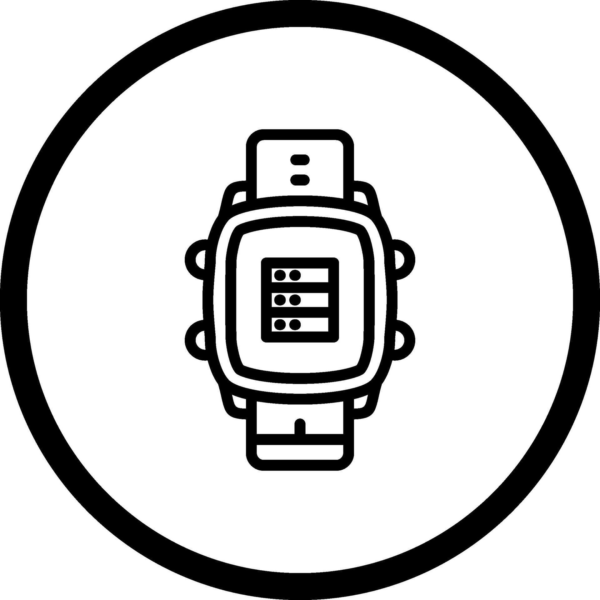 Smart Watch Database Functional Clean Interface Feature 78283483 Vector ...