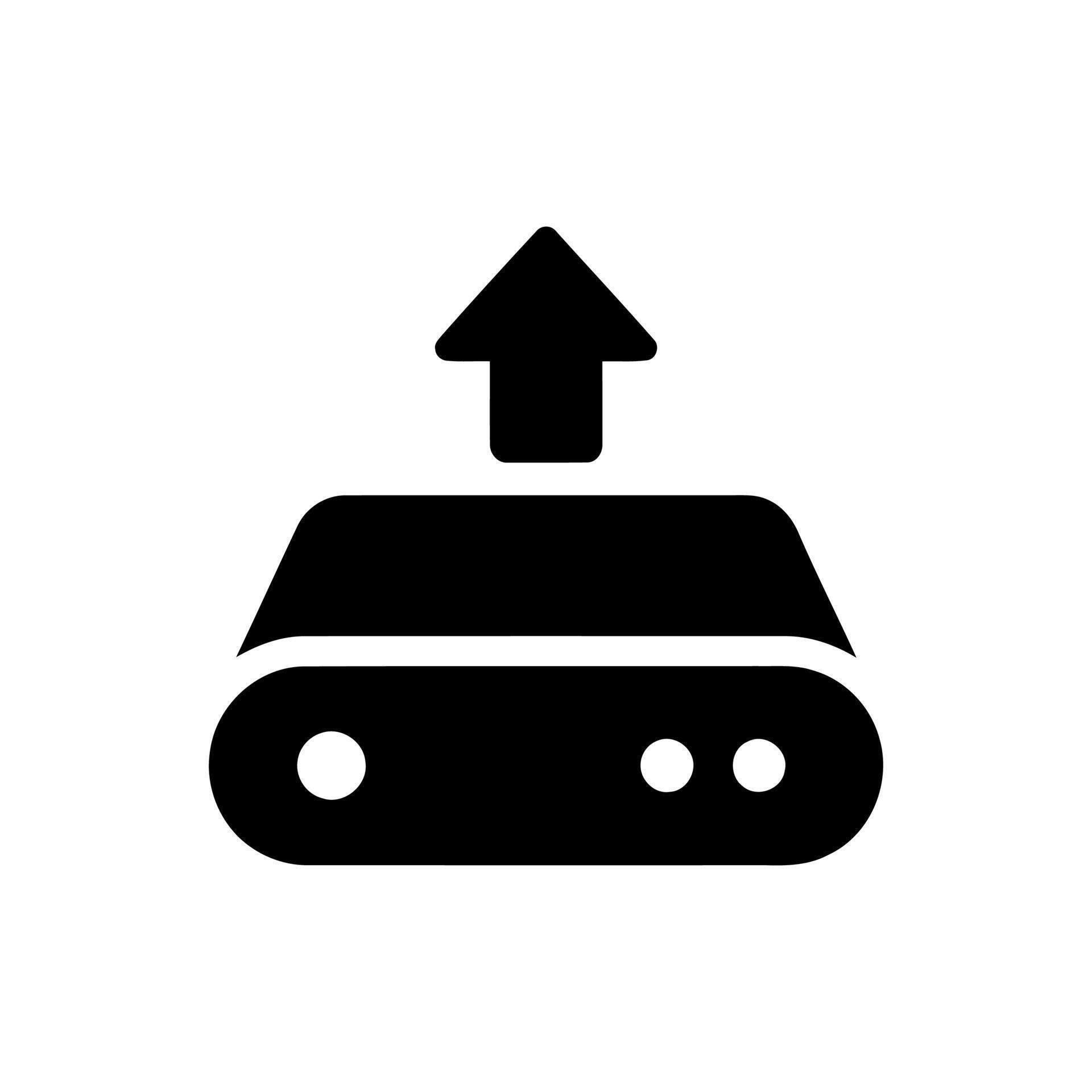 Upload Data Storage Icon for Cloud Computing Services 78287043 Vector ...