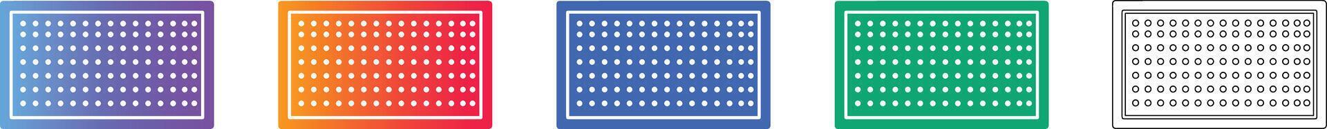 Rectangular Grid Pattern Sizes Rectangular Dotted Grid Pattern scalable design Set 78332329 Vector Art ...