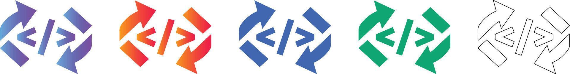 Software Development Code Cycle Icons 78342167 Vector Art at Vecteezy
