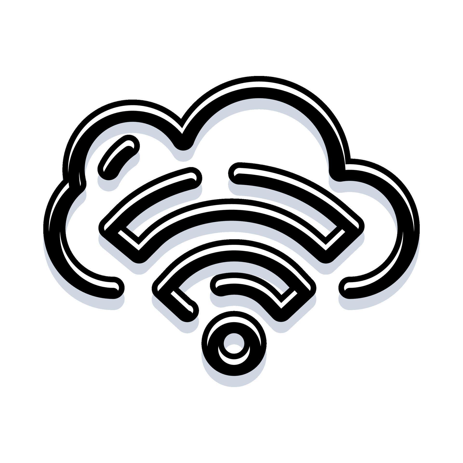 Cloud computing wireless network connectivity internet icon 78345055 ...