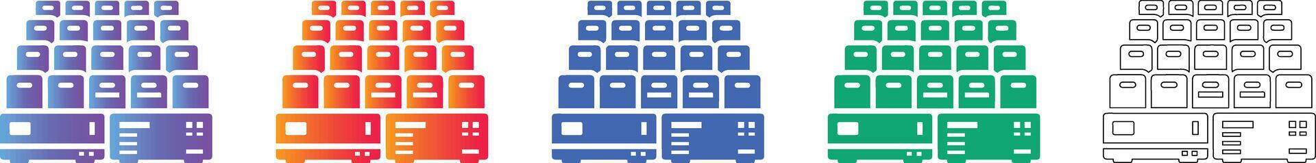 Server Array Icon Set for Cloud Computing 78395573 Vector Art at Vecteezy