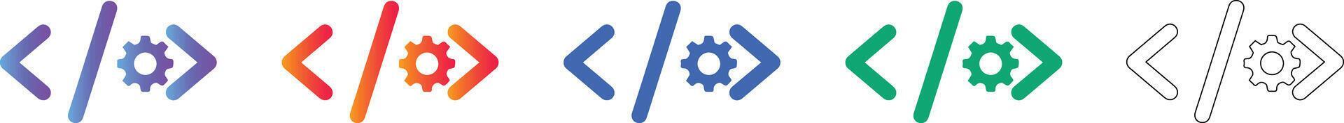 Code Configuration and Programming Icons 78398570 Vector Art at Vecteezy
