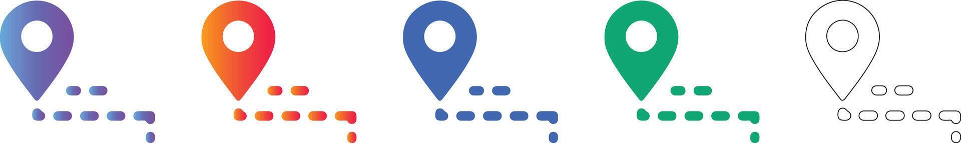 Map Location Pointer Icons Set 78399049 Vector Art at Vecteezy