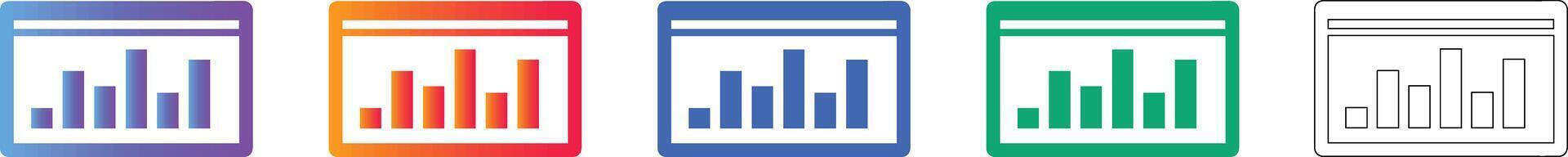 Performance Tracking Chart Icons 78403708 Vector Art at Vecteezy